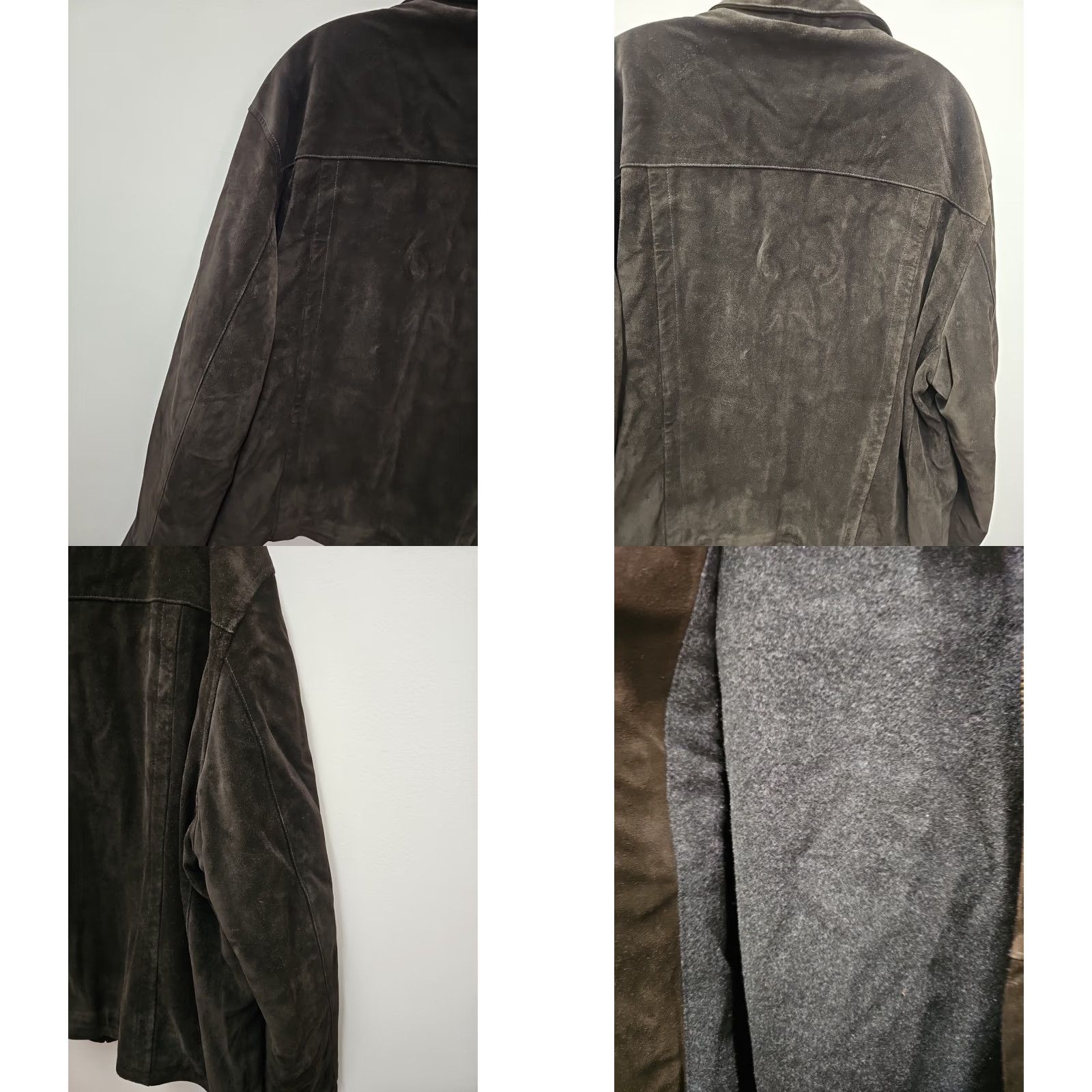 Ralph Lauren VTG POLO SPORT Ralph Lauren Brown Distressed Suede Leather Jacket Men XL Leather Jacket Vintage Size US XL / EU 56 / 4 - 8 Thumbnail