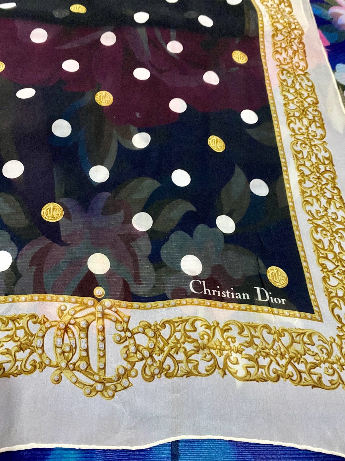 Christian Dior Monsieur christian dior silk scarve Size ONE SIZE - 4 Thumbnail