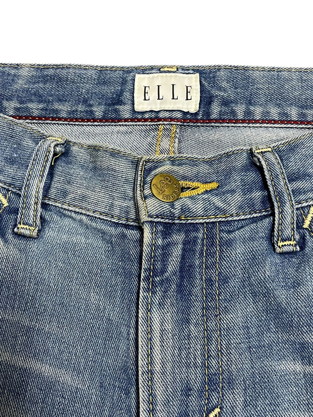 Lee Lee Rider x Elle Blue Fade Wash Ripped Jeans Limited Edition Size 31" - 11 Thumbnail