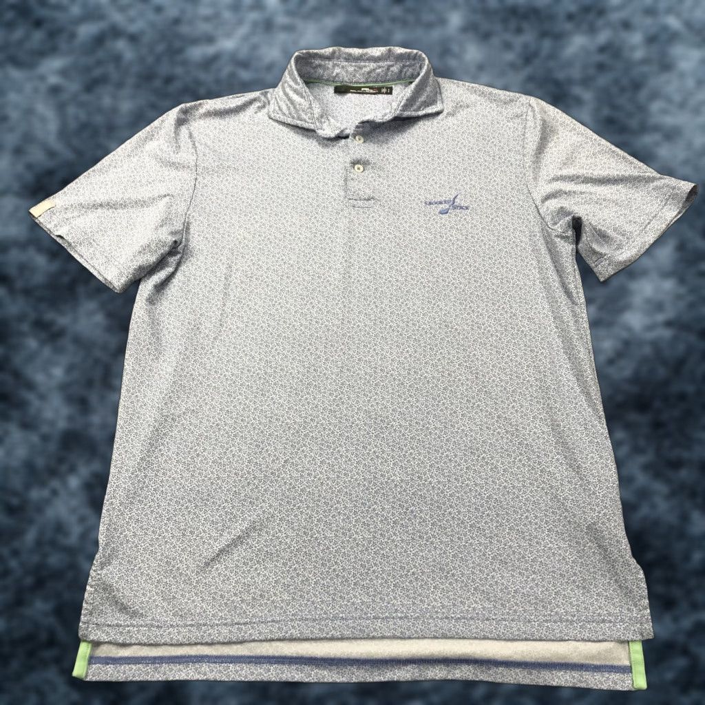 RLX Ralph Lauren RLX Ralph Lauren Polo Shirt Mens Small Blue Wicking Floral Golf Crooked Stick Polo Shirt RLX Mens S Blue Floral Golf Polo Shirt Size US S / EU 44-46 / 1 - 1 Thumbnail