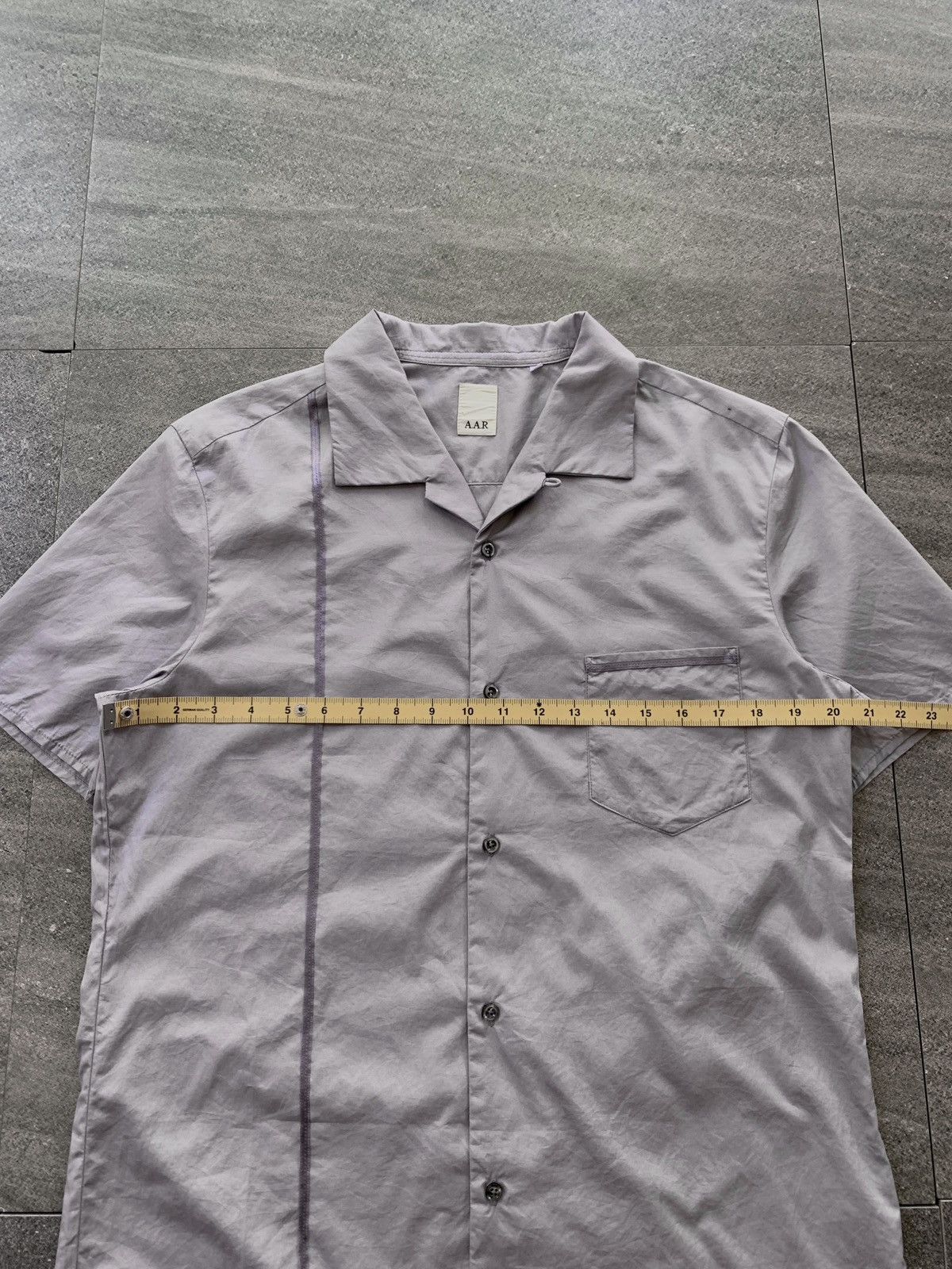 Yohji Yamamoto FREE TAX! AAR Ribbon Paneled Open Collar Shirt Size US M / EU 48-50 / 2 - 12 Thumbnail