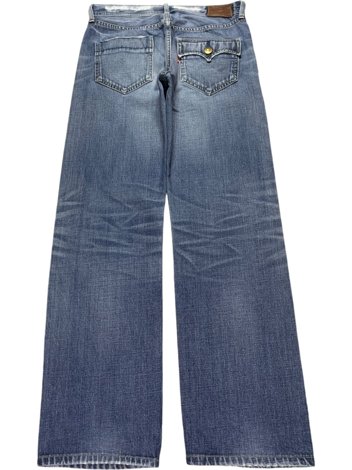 Levi's Vintage 90s Levis 705 Faded Wash Selvedge Loose Jeans Size US 30 / EU 46 - 3 Thumbnail