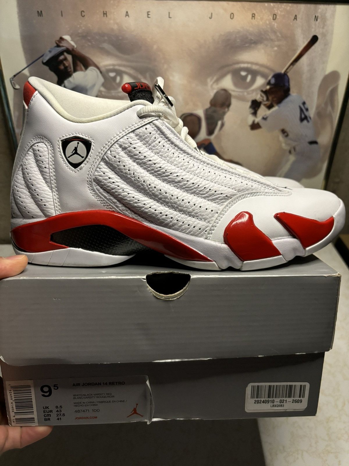 Jordan Brand Jordan Retro 14 ‘Candy Cane’ Size US 9.5 / EU 42-43 - 1 Thumbnail