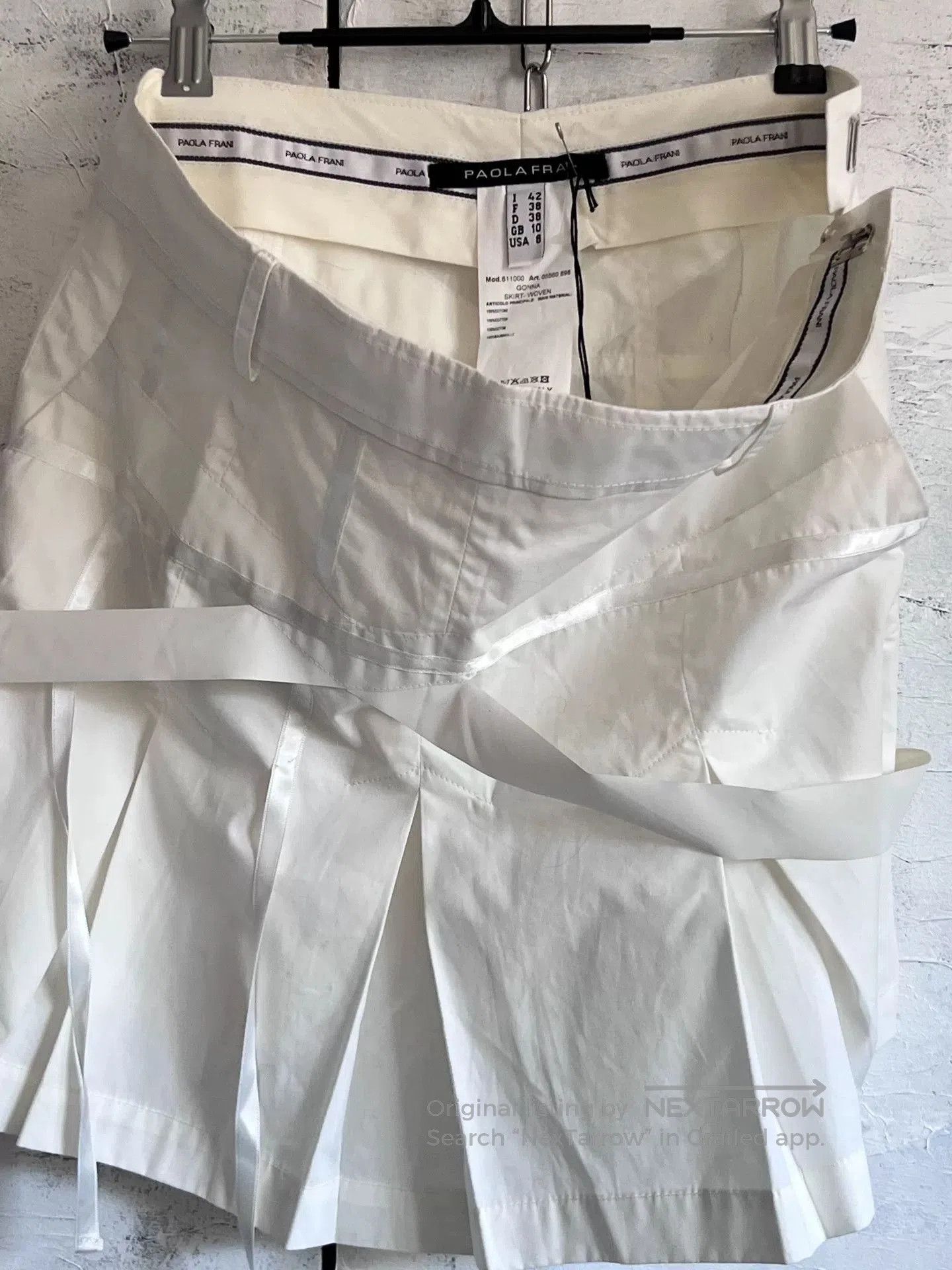 Other PAOLAFRANI White Y2K Pleated Mini Skirt. Size 41" - 6 Thumbnail