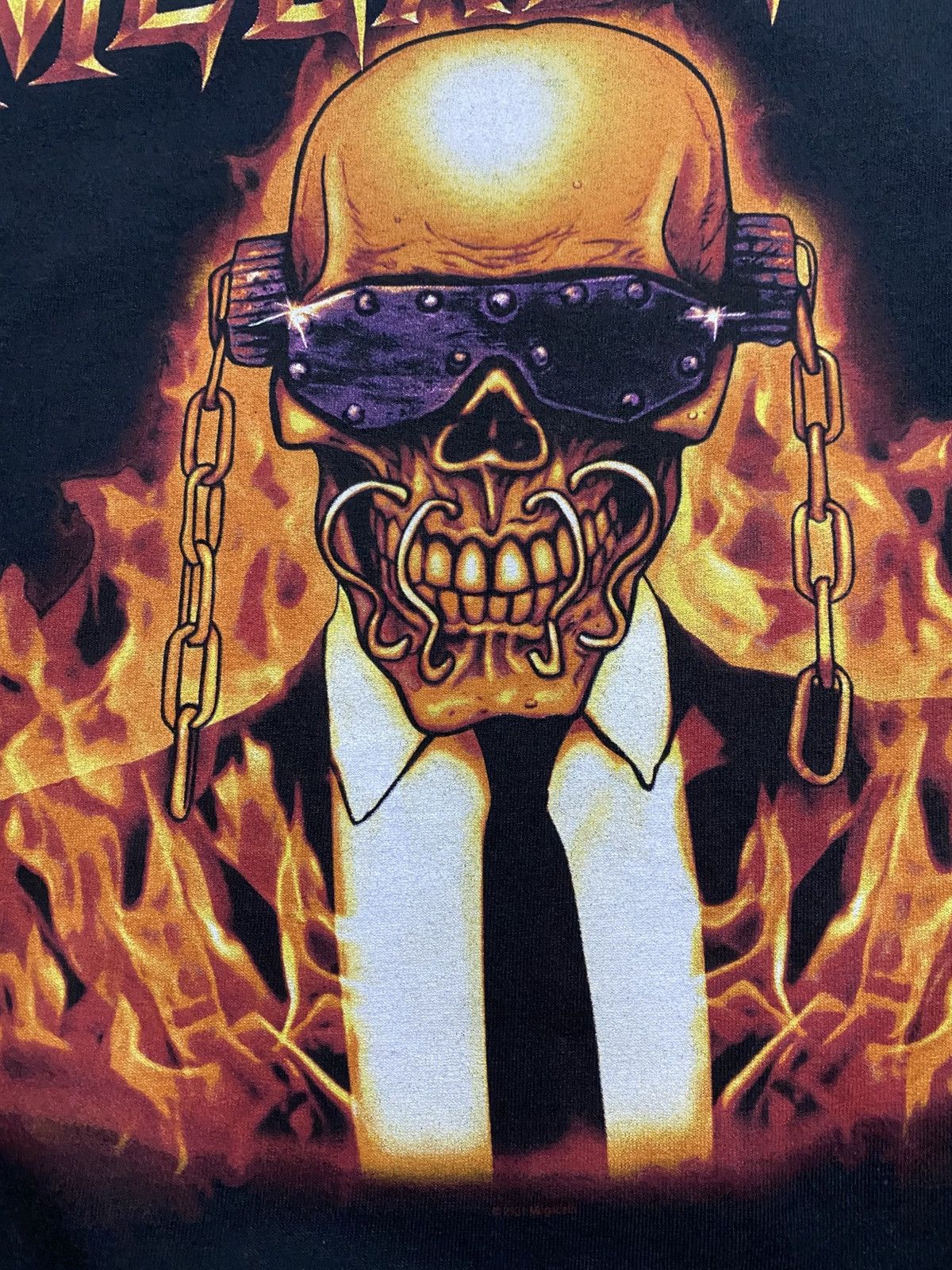 Gildan Megadeth Vic Flames Big logo band rock longsleeve t shirt Size US M / EU 48-50 / 2 - 7 Thumbnail