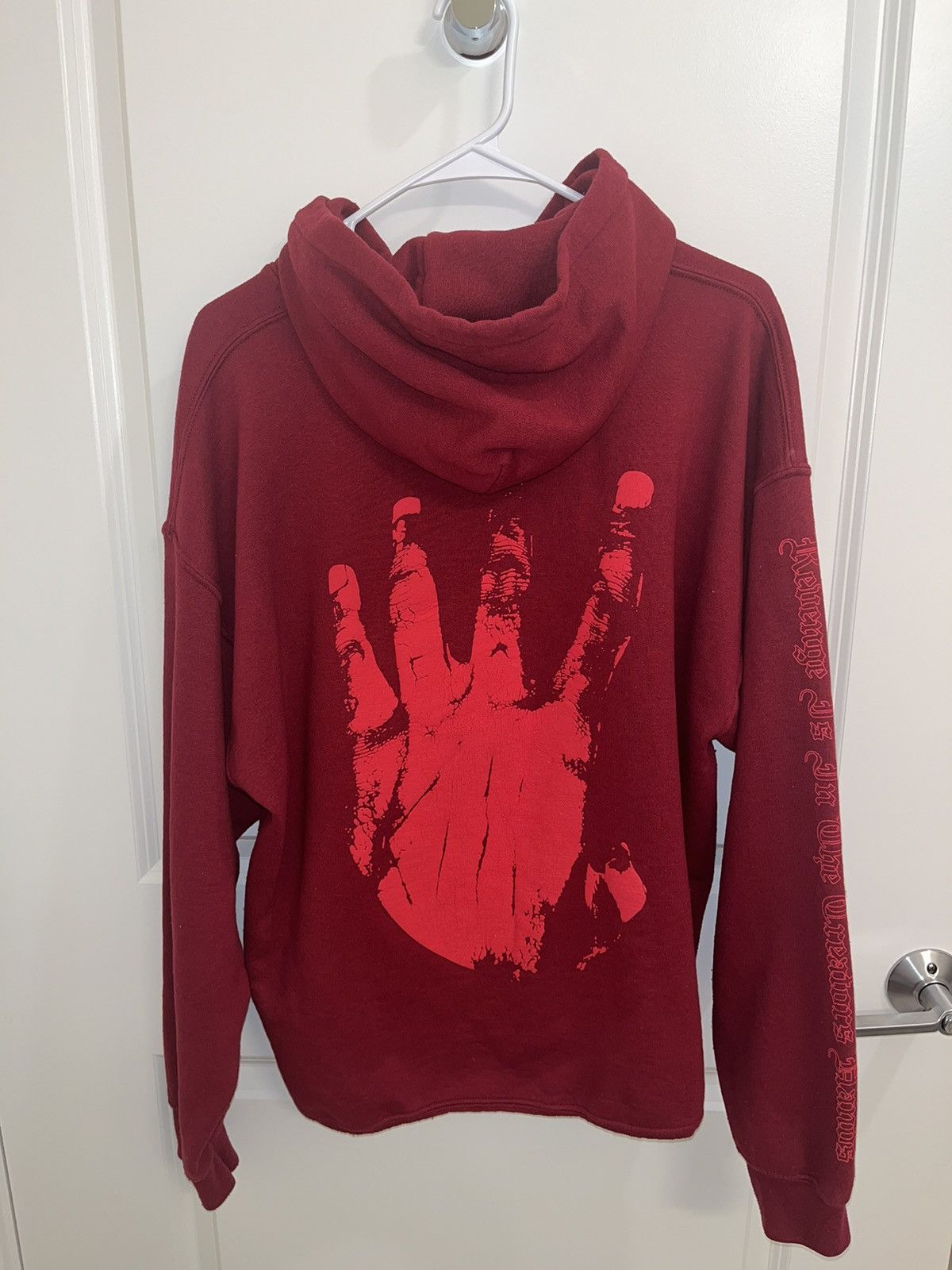 Bad Revenge X Revenge XXXTENTACION Kill Hoodie Maroon Grailed