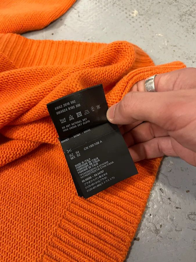 Prada AW2018 Prada Orange Wool Minimalist Sweater Size US L / EU 52-54 / 3 - 12 Thumbnail