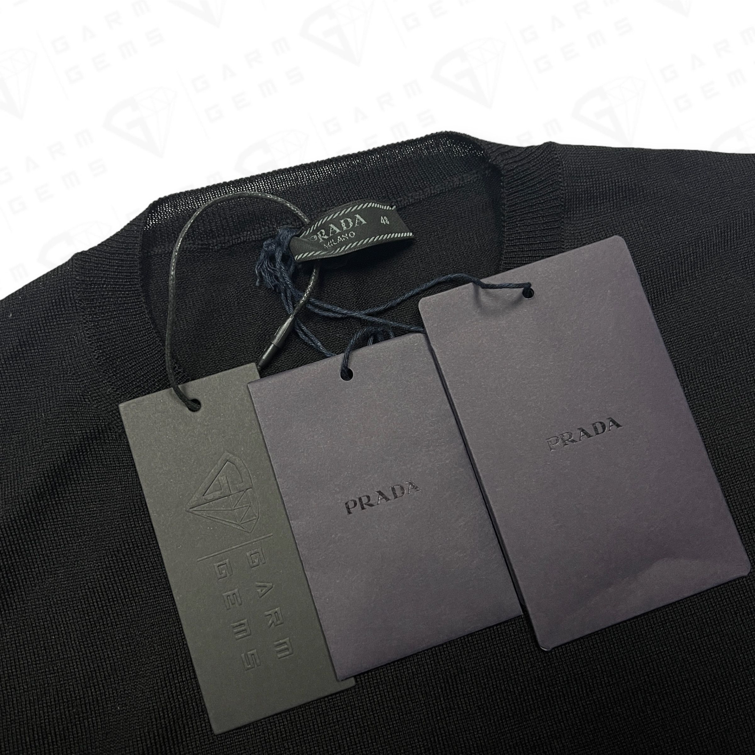 Prada Prada Plain Wool Knit T-Shirt Size US M / EU 48-50 / 2 - 3 Thumbnail
