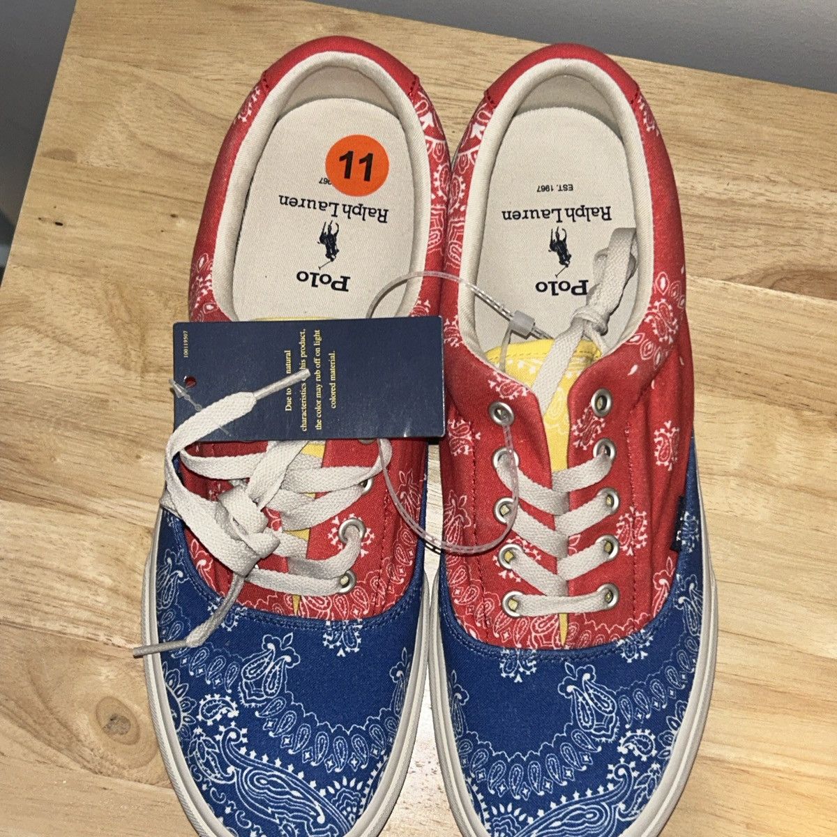 Polo Ralph Lauren Polo Ralph Lauren Keaton Tabii Paisley-Brand New Sz.11 Size US 11 / EU 44 - 7 Thumbnail