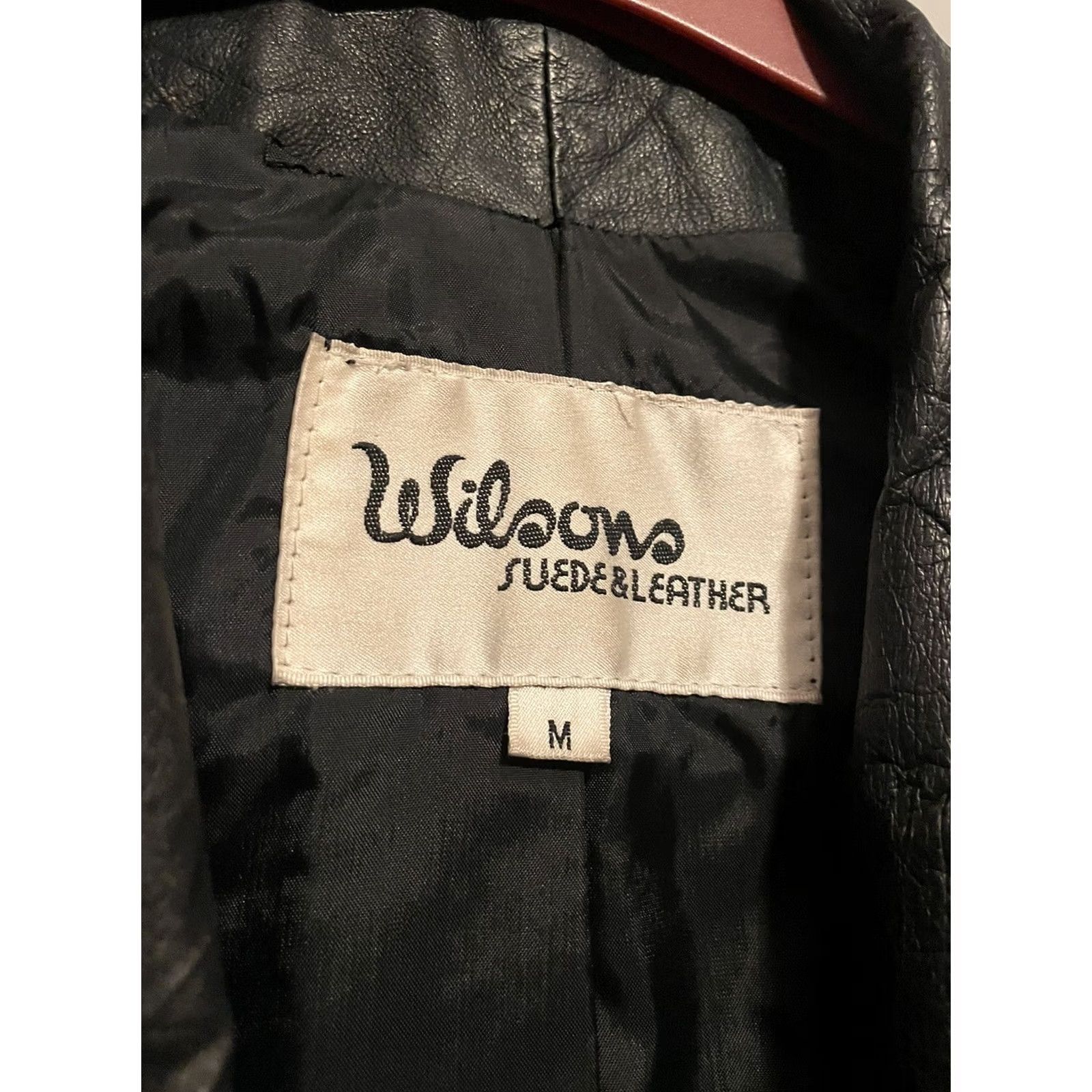 Vintage VINTAGE Men’s Trench Coat Wilsons Leather Black Long Button Double Breasted 90s Mens M Size US M / EU 48-50 / 2 - 3 Thumbnail