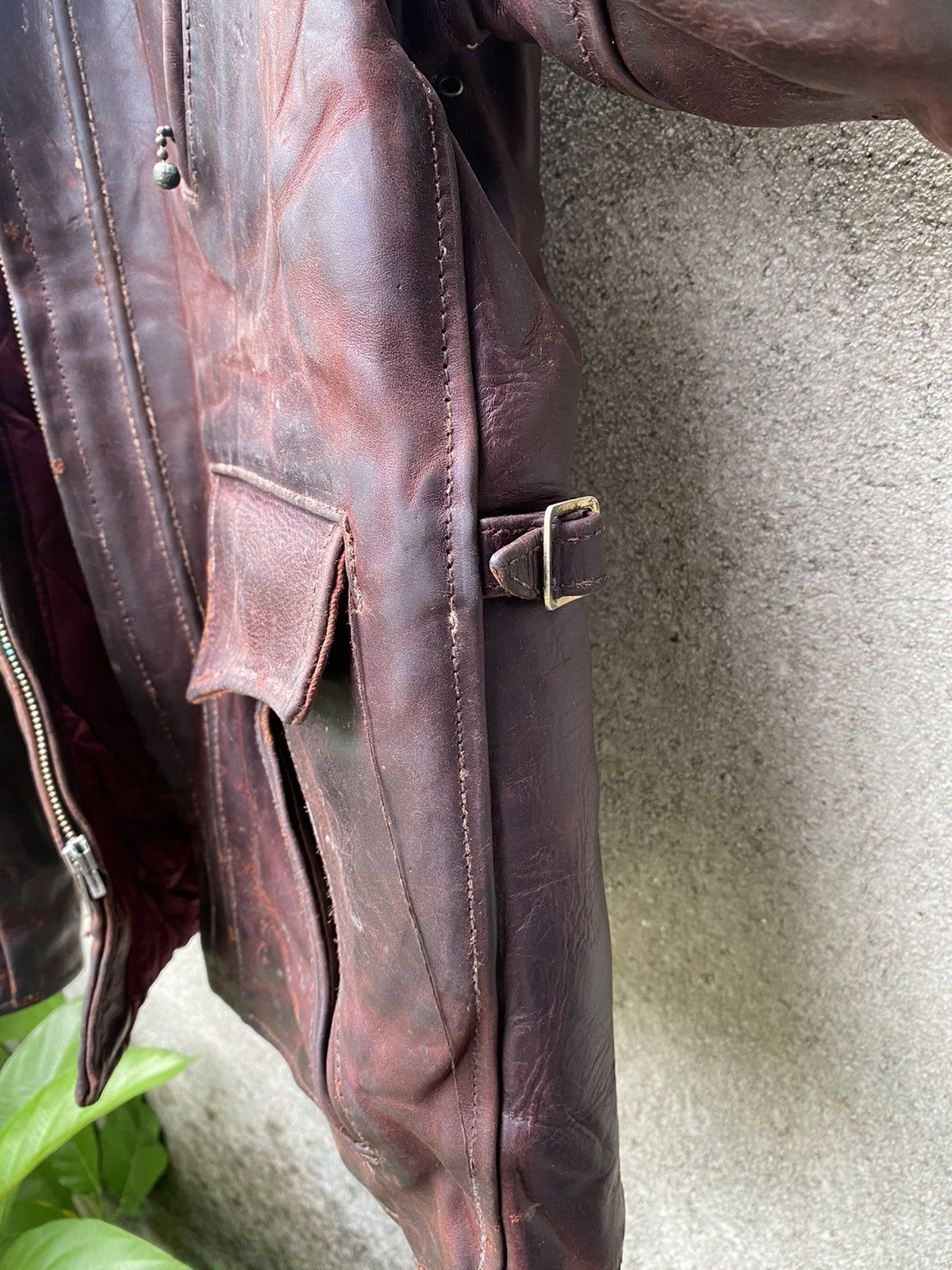 Aero Leathers 🔥Vintage Aero Leather halfbelt highwayman jacket Size US S / EU 44-46 / 1 - 11 Thumbnail