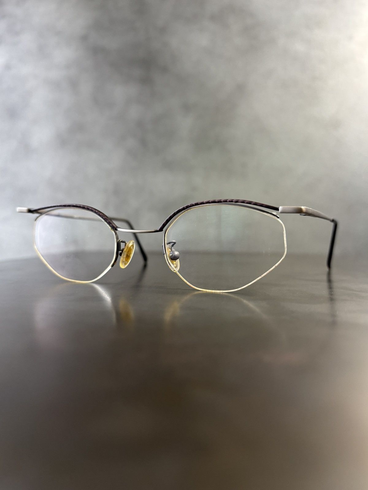 Designer iMAGO Cavea Eyeglasses Frames Neostyle Half Rim 1980s Style Size ONE SIZE - 6 Thumbnail
