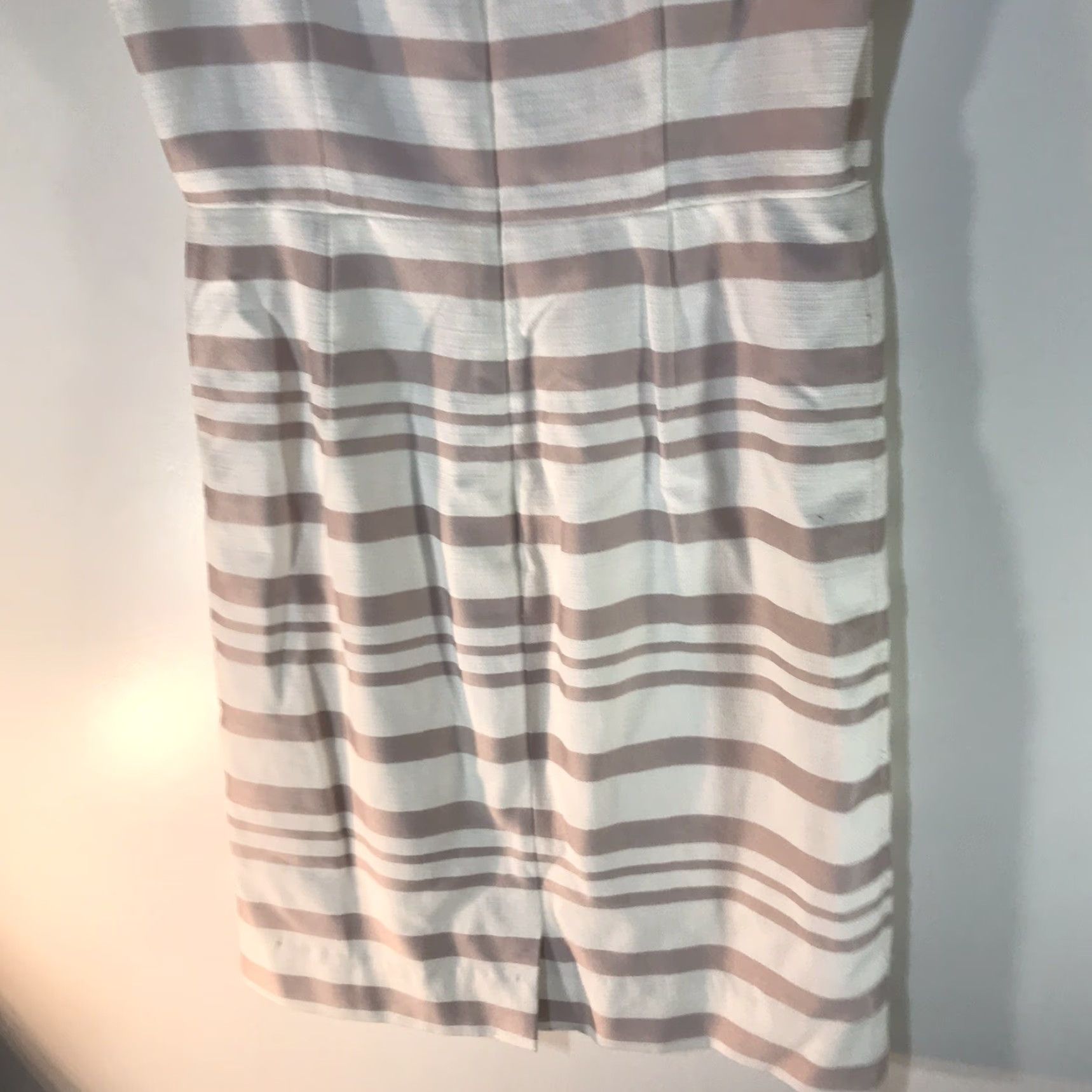 J.Crew J.CREW Pink/Wht Striped Career Midi Dress Womens Size 12 Size XL / US 12-14 / IT 48-50 - 6 Thumbnail