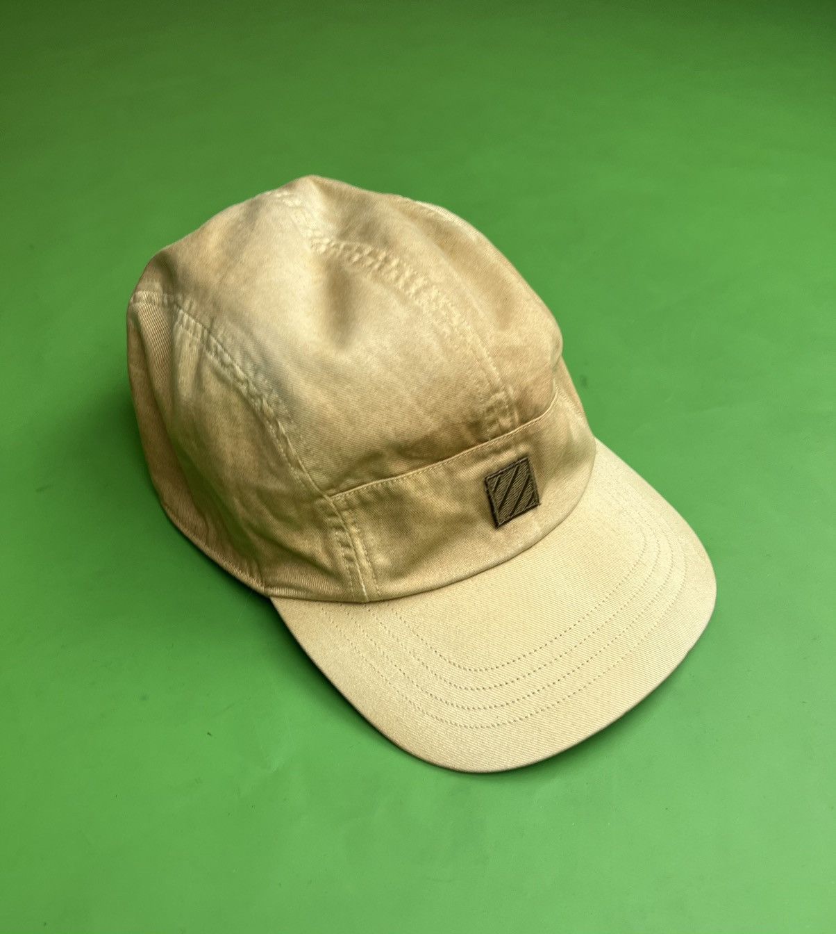 image of Rrl Ralph Lauren Rrl Double Rl Canvas “Sun Faded” Military Hat Cap L-Xl in Beige, Men's