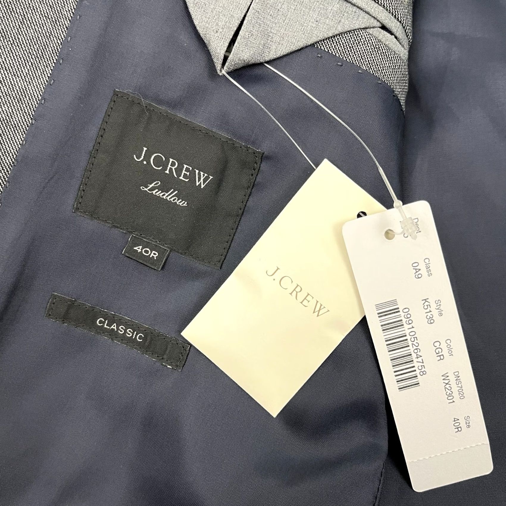J.Crew J.CREW Ludlow Blazer Men 40R Gray Wool Four-Season Classic Fit Jacket Size 40R - 2 Thumbnail