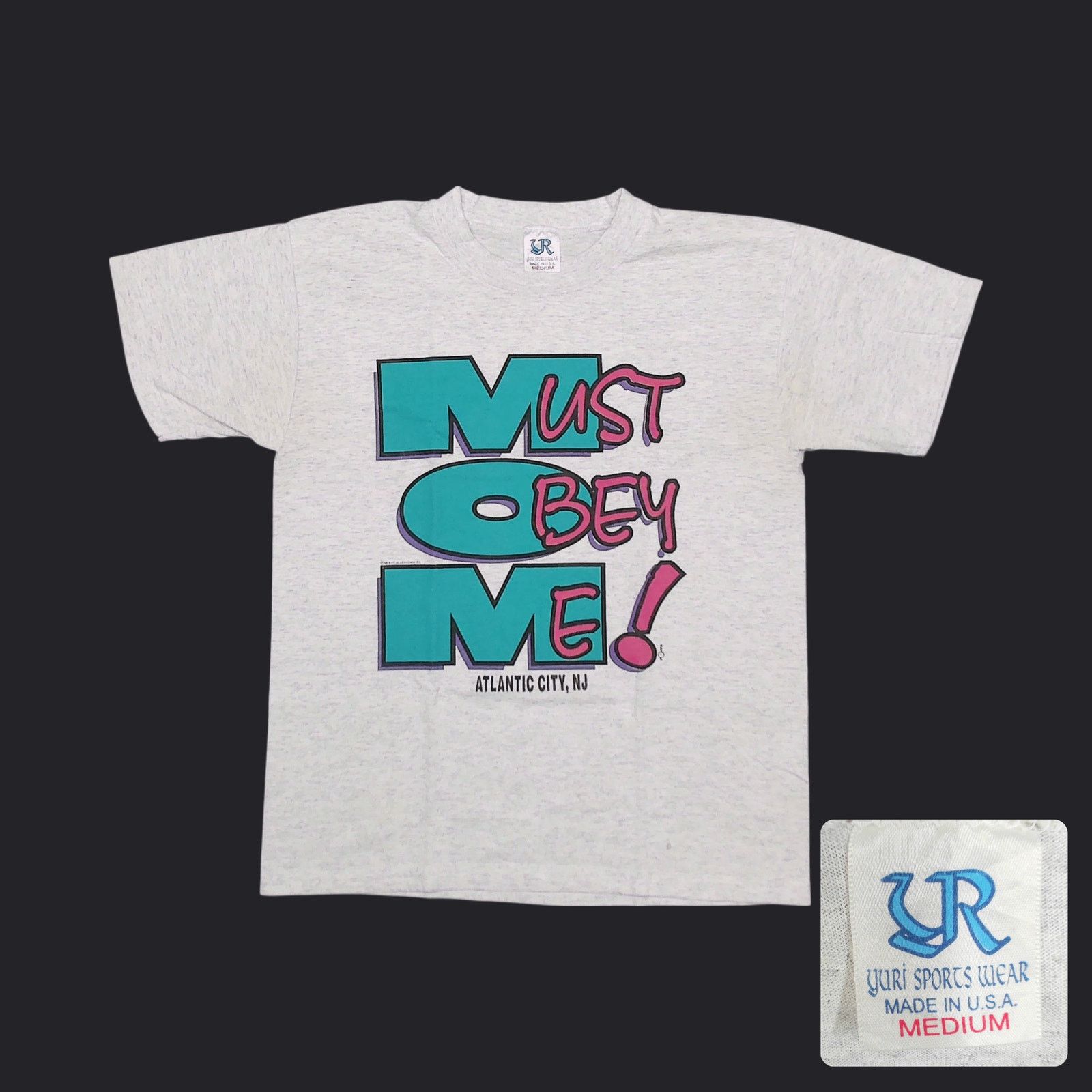 Vintage Vintage | 1996 "Must Obey Mom" Atlantic City Novelty Tee - M Size M / US 6-8 / IT 42-44 - 1 Thumbnail