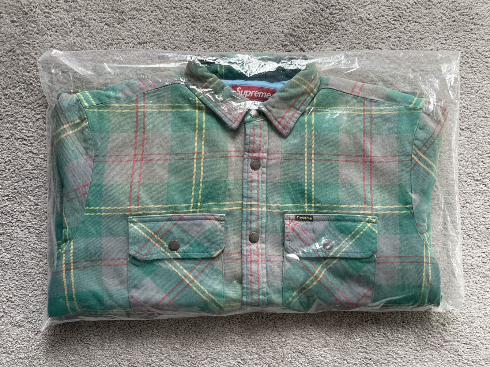 Supreme Supreme Quilted Lined Flannel Snap Shirt Size US S / EU 44-46 / 1 - 8 Thumbnail