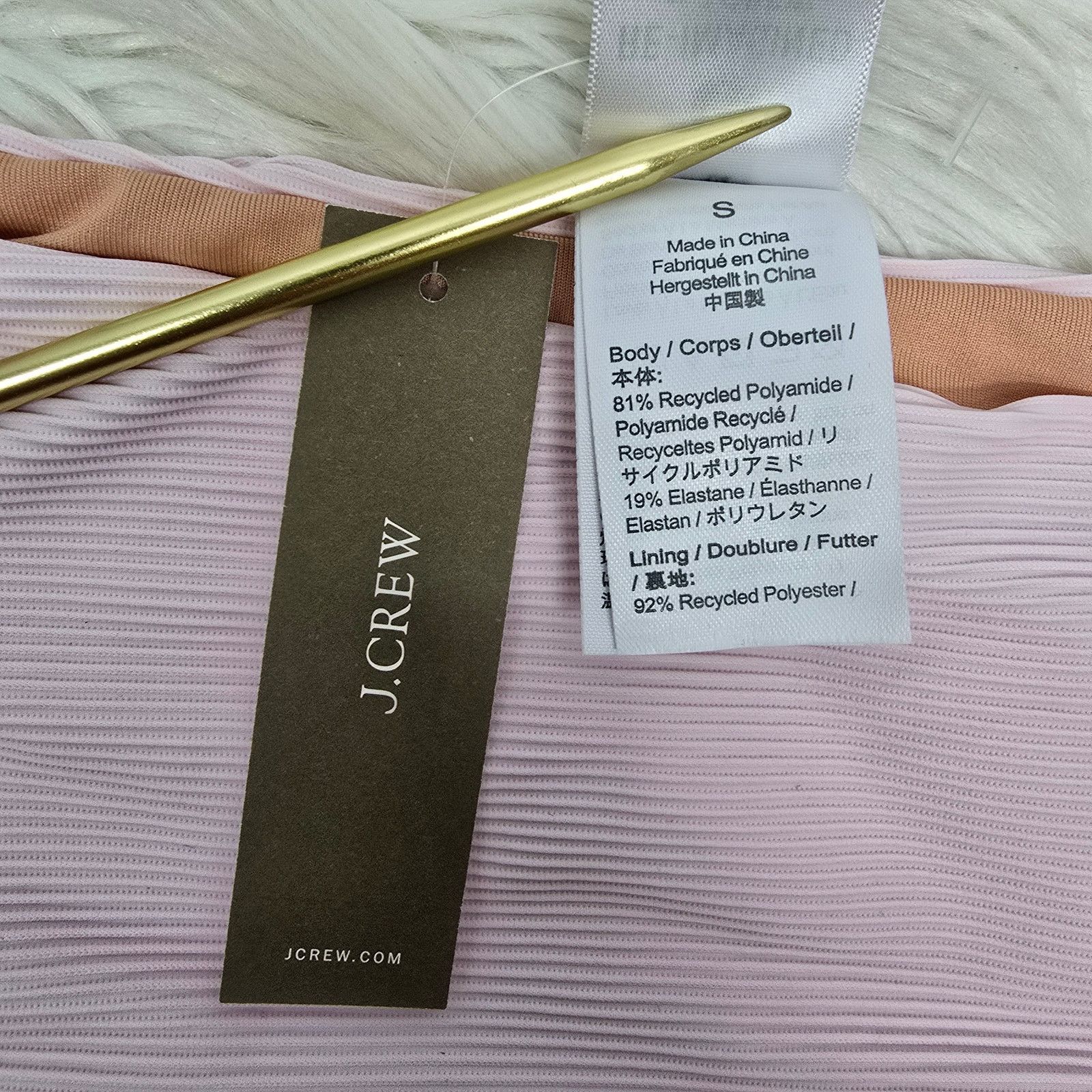 J.Crew NWT J. Crew Ribbed high-rise cheeky bikini bottom Size S Size ONE SIZE - 8 Thumbnail