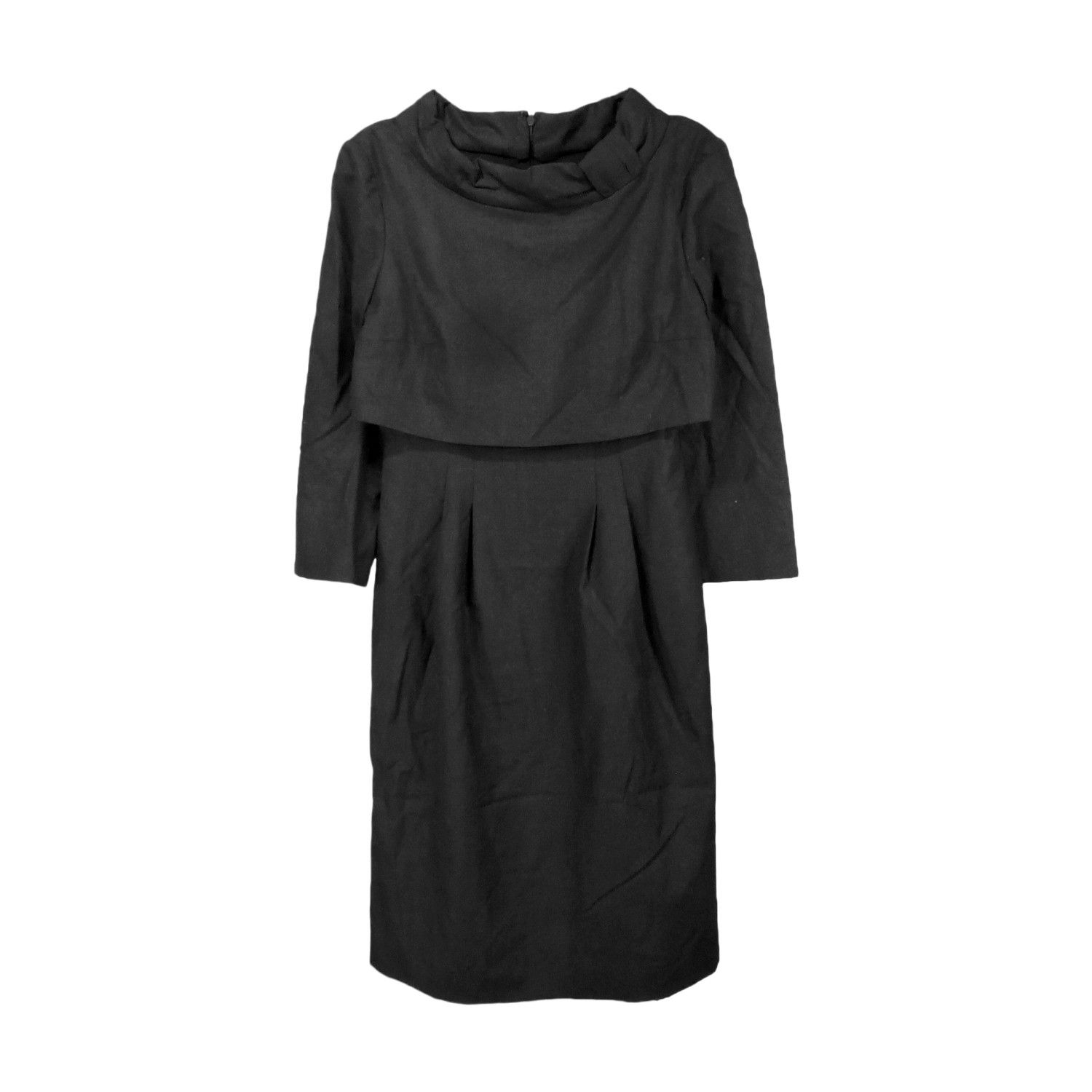 Armani ARMANI COLLEZIONI COWL NECKLINE LONG SLEEVES MIDI DRESS Size XS / US 0-2 / IT 36-38 - 1 Thumbnail