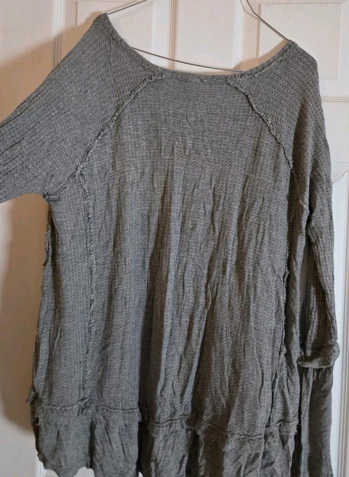 Other We The Free Oversized Long Sleeve Waffle Knit Top Womens Med Size M / US 6-8 / IT 42-44 - 6 Thumbnail