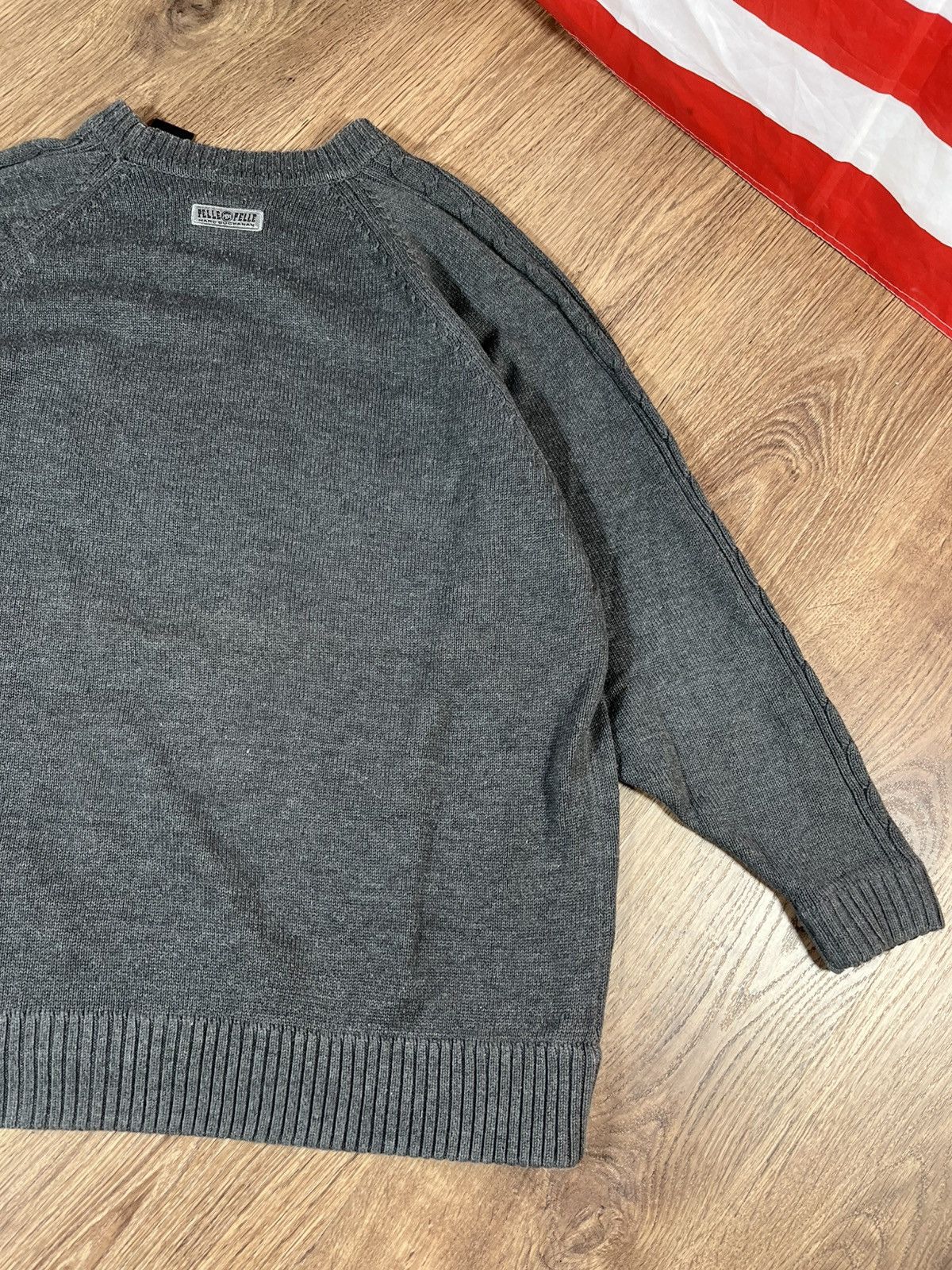 Pelle Pelle × Vintage Vintage Marc Buchanan Pelle Pelle Knit Sweater Rare Big Logo Size US L / EU 52-54 / 3 - 11 Thumbnail