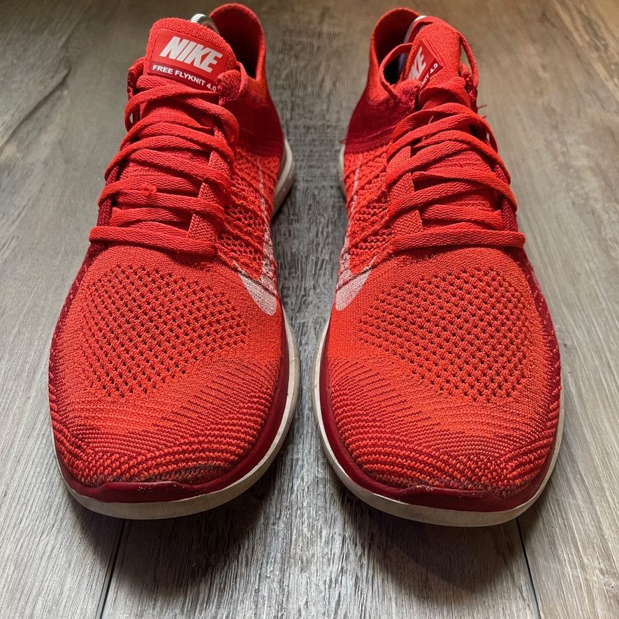 Nike NIKE • Free Flyknit 4.0 "2013 Bright Crimson" (10M) Size US 10 / EU 43 - 10 Thumbnail