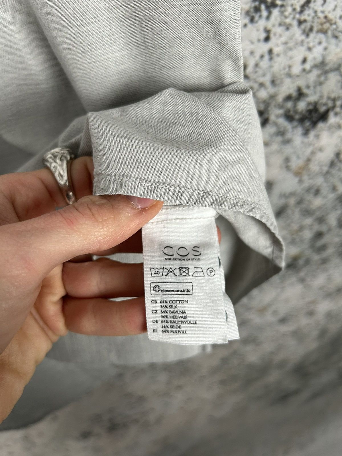 Cos COS Silk Shirt Avant Garde Designer Grunge Streetwear Size US L / EU 52-54 / 3 - 5 Thumbnail