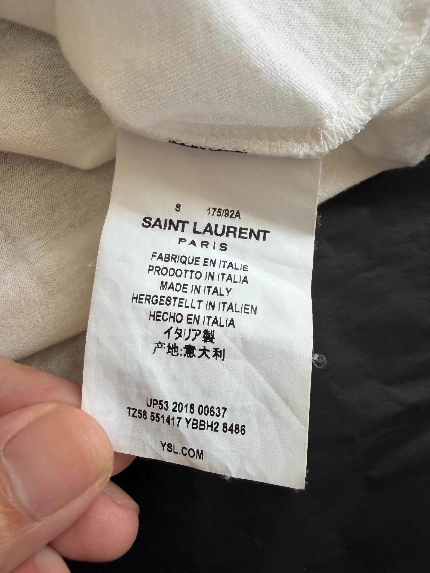Saint Laurent Paris Saint Laurent Men's Phone Lady Printed T-shirt K33 Size US S / EU 44-46 / 1 - 7 Thumbnail