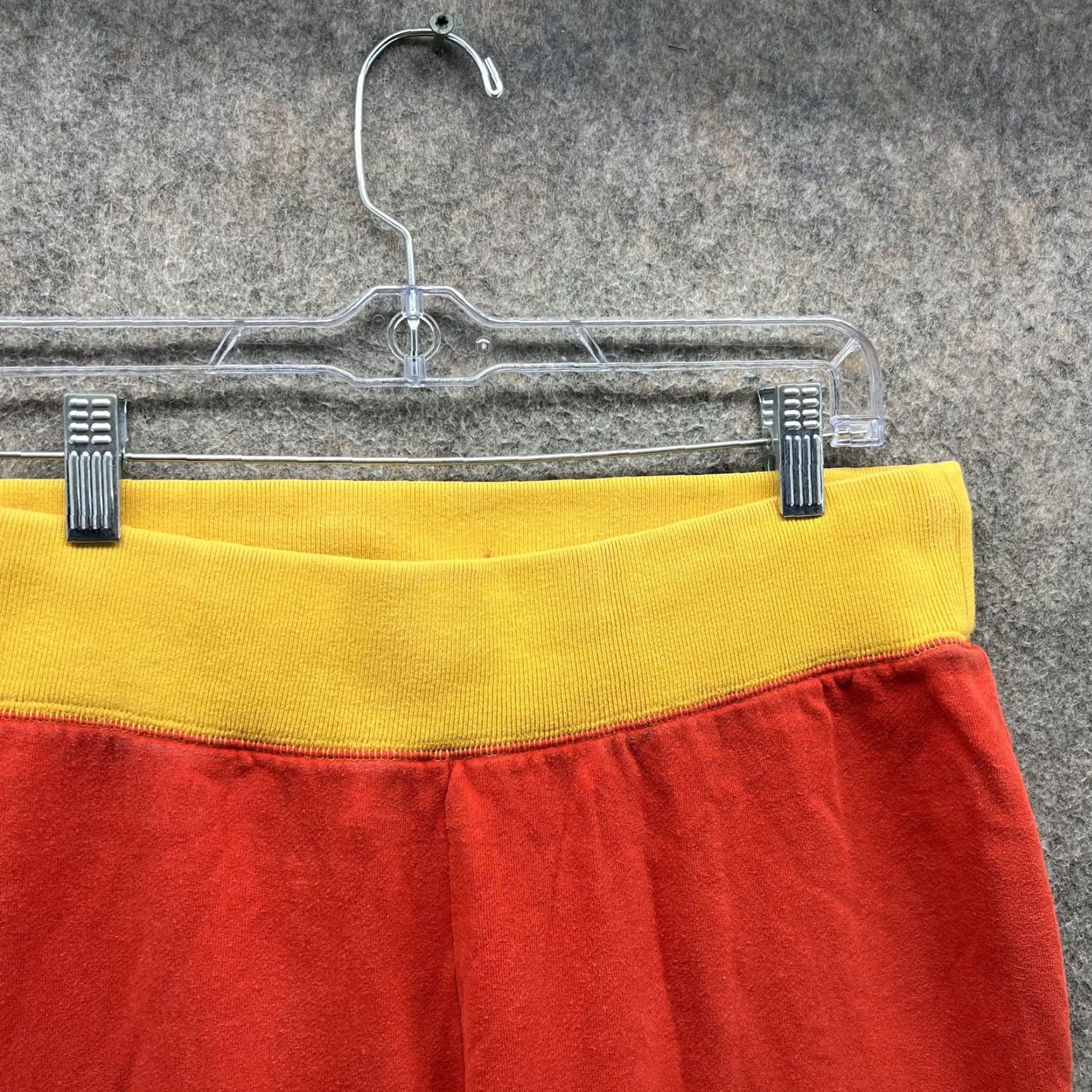 Puma Puma Pants Womens Medium Lounge Capri Cropped Stretch Waist Activewear Red Yellow Size 32" / US 10 / IT 46 - 6 Thumbnail