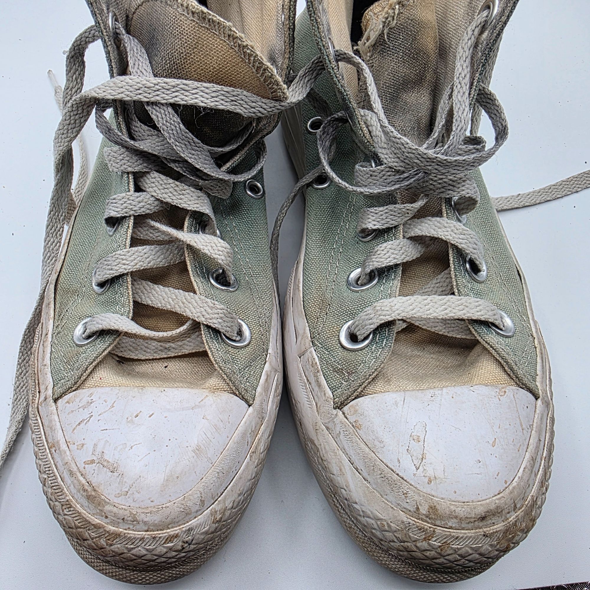 Converse Converse Womens Size 6.5 Green Platform Shoes High Top Casua Size US 6.5 / IT 36.5 - 10 Thumbnail
