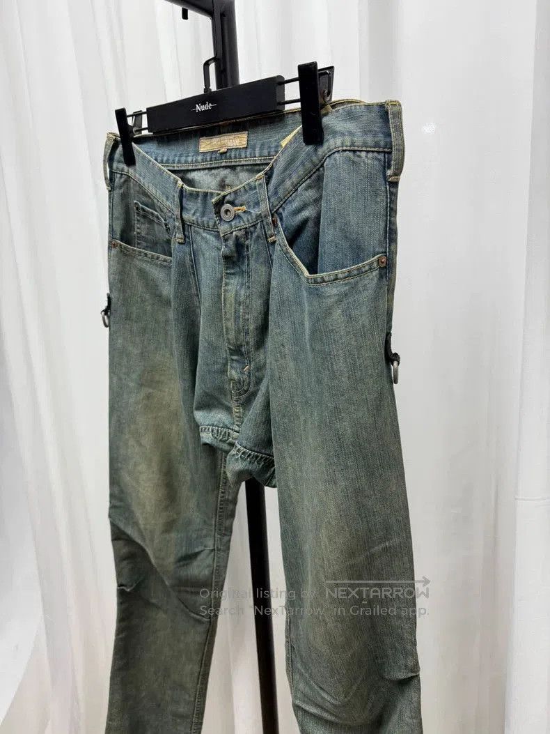 Junya Watanabe Junya Watanabe Washed Drop-Crotch Jeans. Size US 26 / EU 42 - 3 Thumbnail