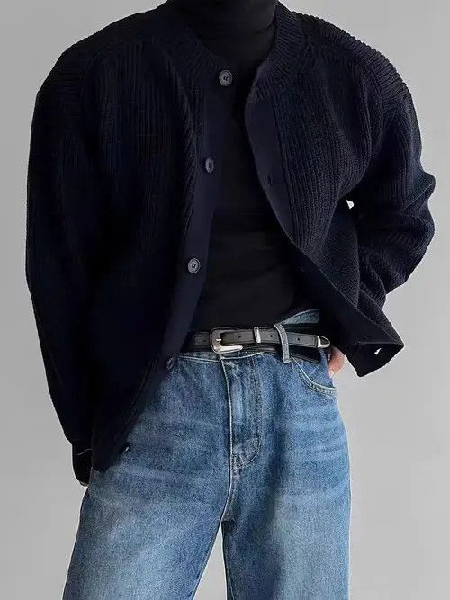 Aran Isles Knitwear Vintage Blue Buttoned Casual Sweater Knit Jacket Size US M / EU 48-50 / 2 - 1 Thumbnail