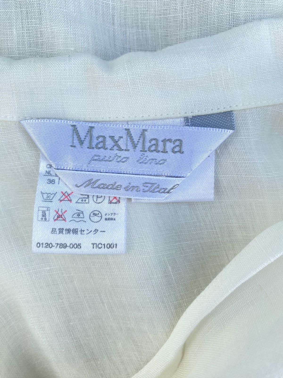 Max Mara Maxmara white pocket shirt Size ONE SIZE - 3 Thumbnail