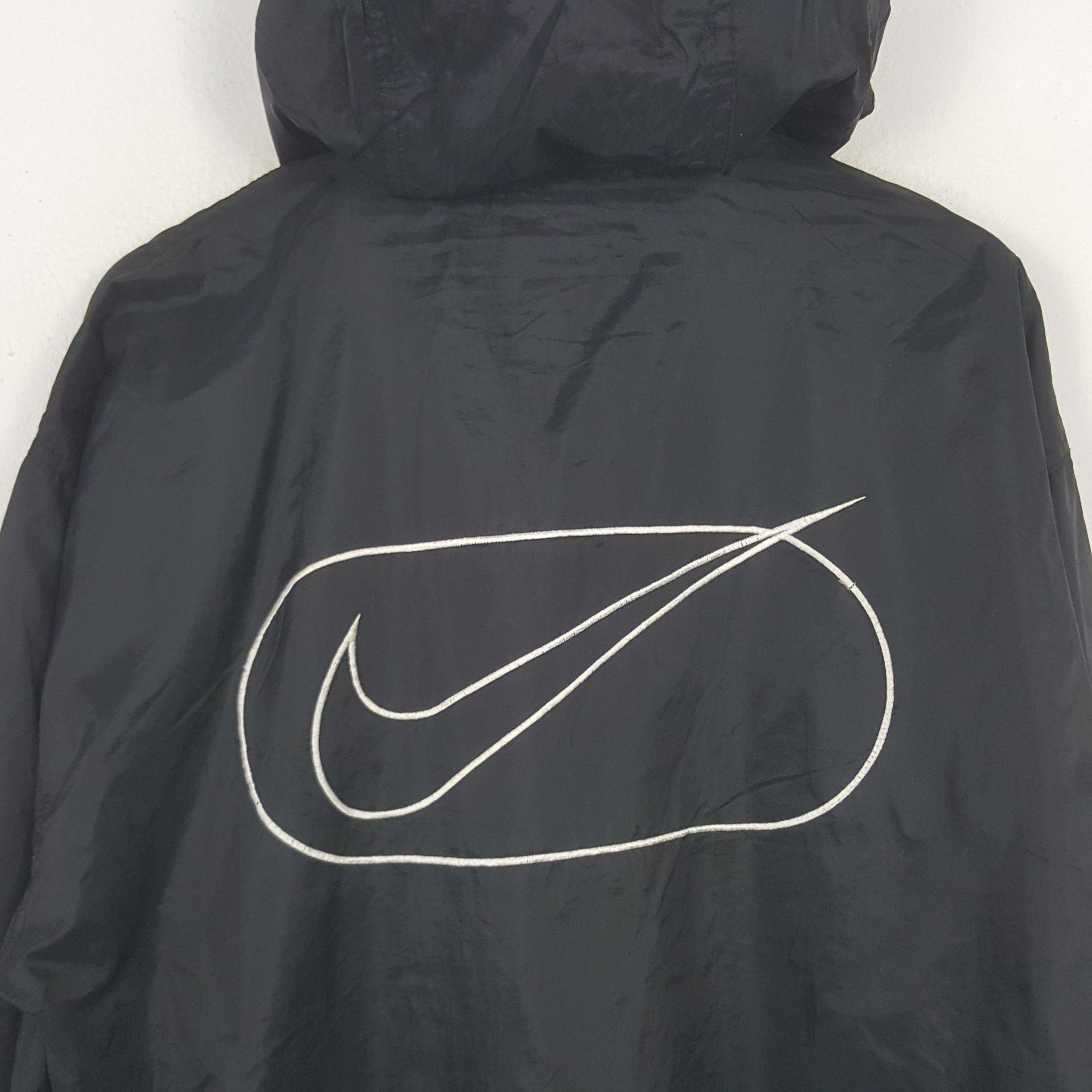 Nike Vintage Nike Big Swoosh Windbreaker Jacket Size US L / EU 52-54 / 3 - 2 Thumbnail