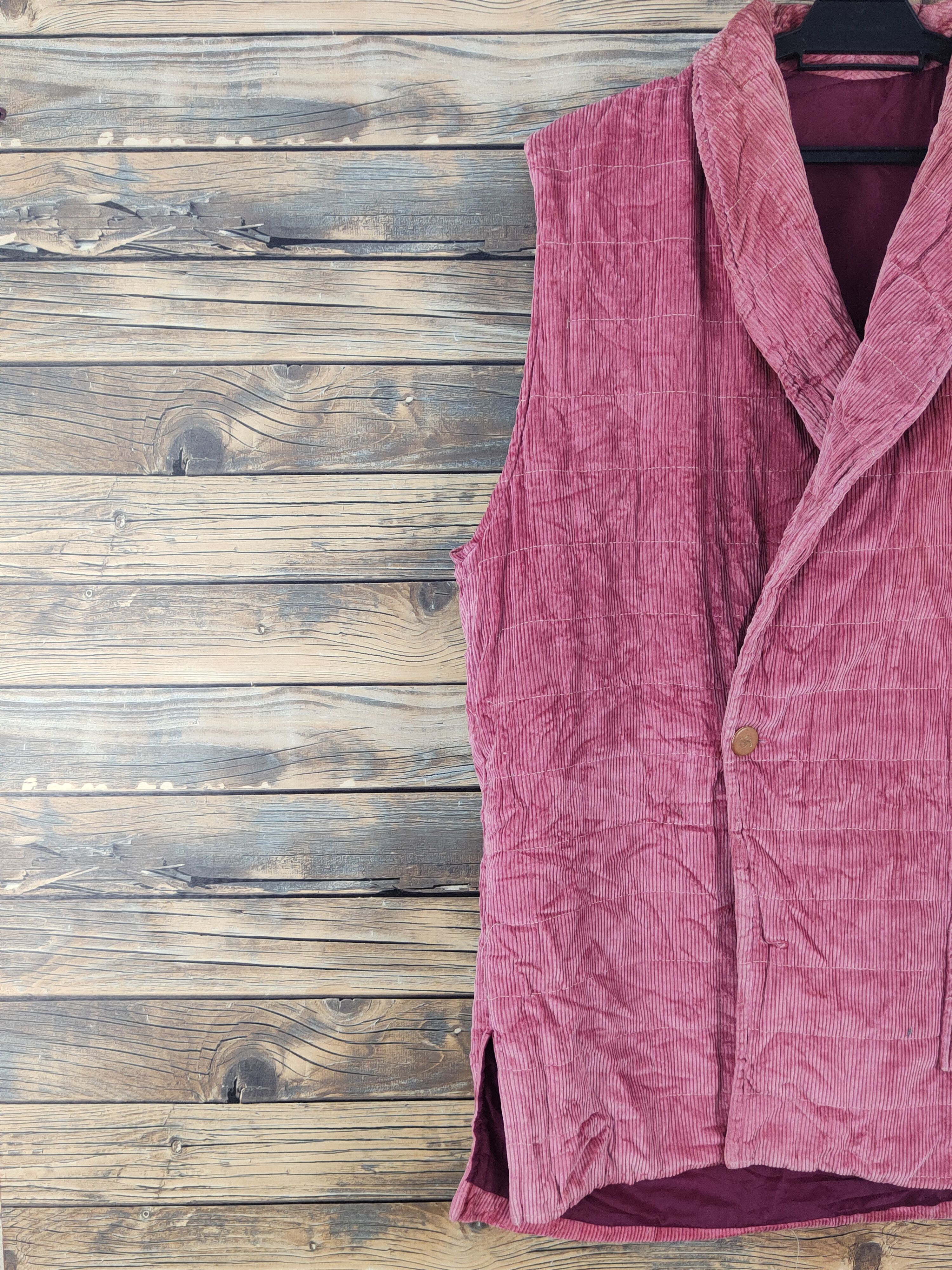 Japanese Brand × Vintage Avant Garde Vintage Japanese Brand Dark Pink Vests Size US L / EU 52-54 / 3 - 4 Thumbnail