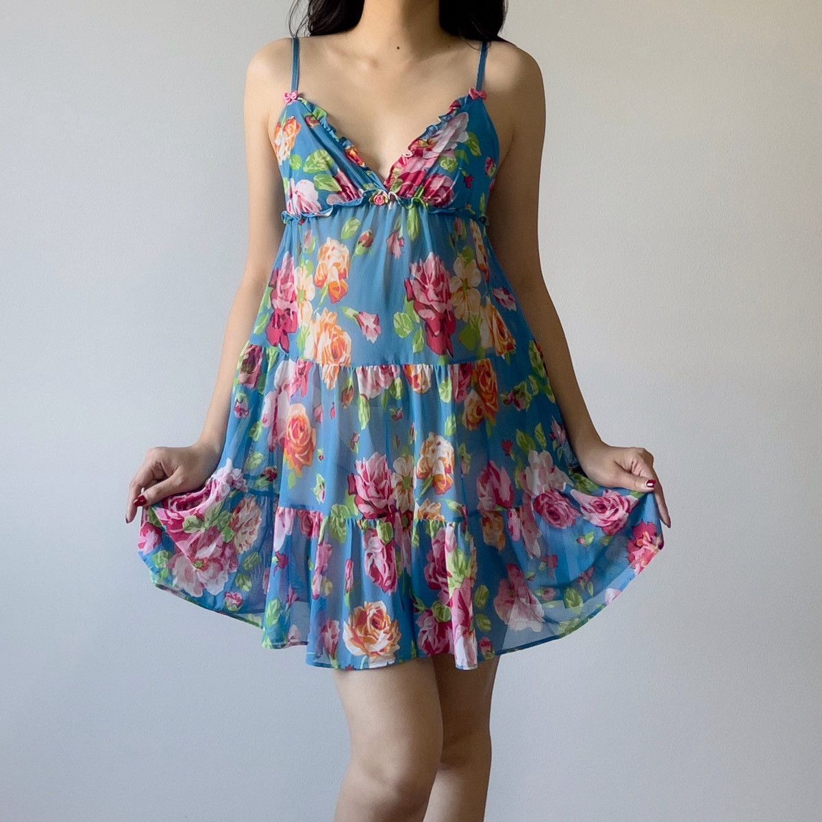 betsey johnson blue floral dress Clementine Knit Polo Dress – Cinq à Sept main image 1