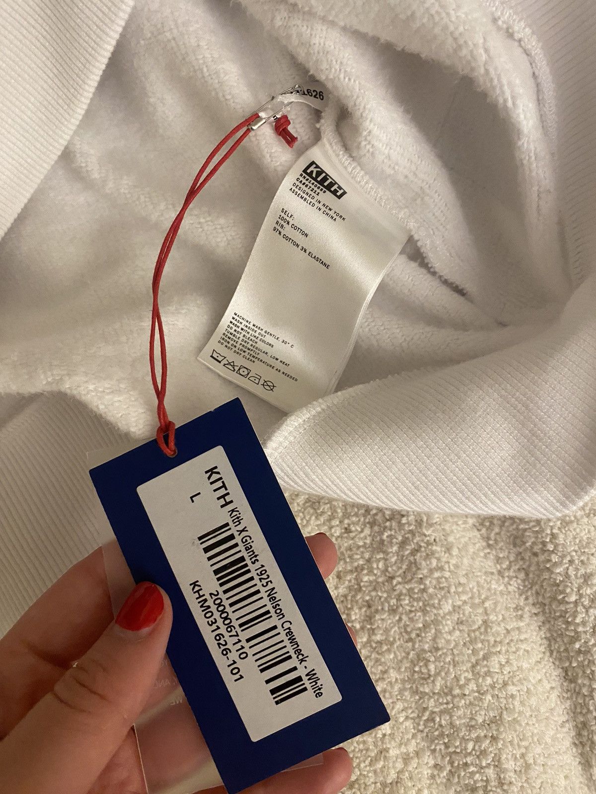 Kith × NFL KITH FOR THE NFL: GIANTS 1925 NELSON CREWNECK - L Size US L / EU 52-54 / 3 - 6 Thumbnail