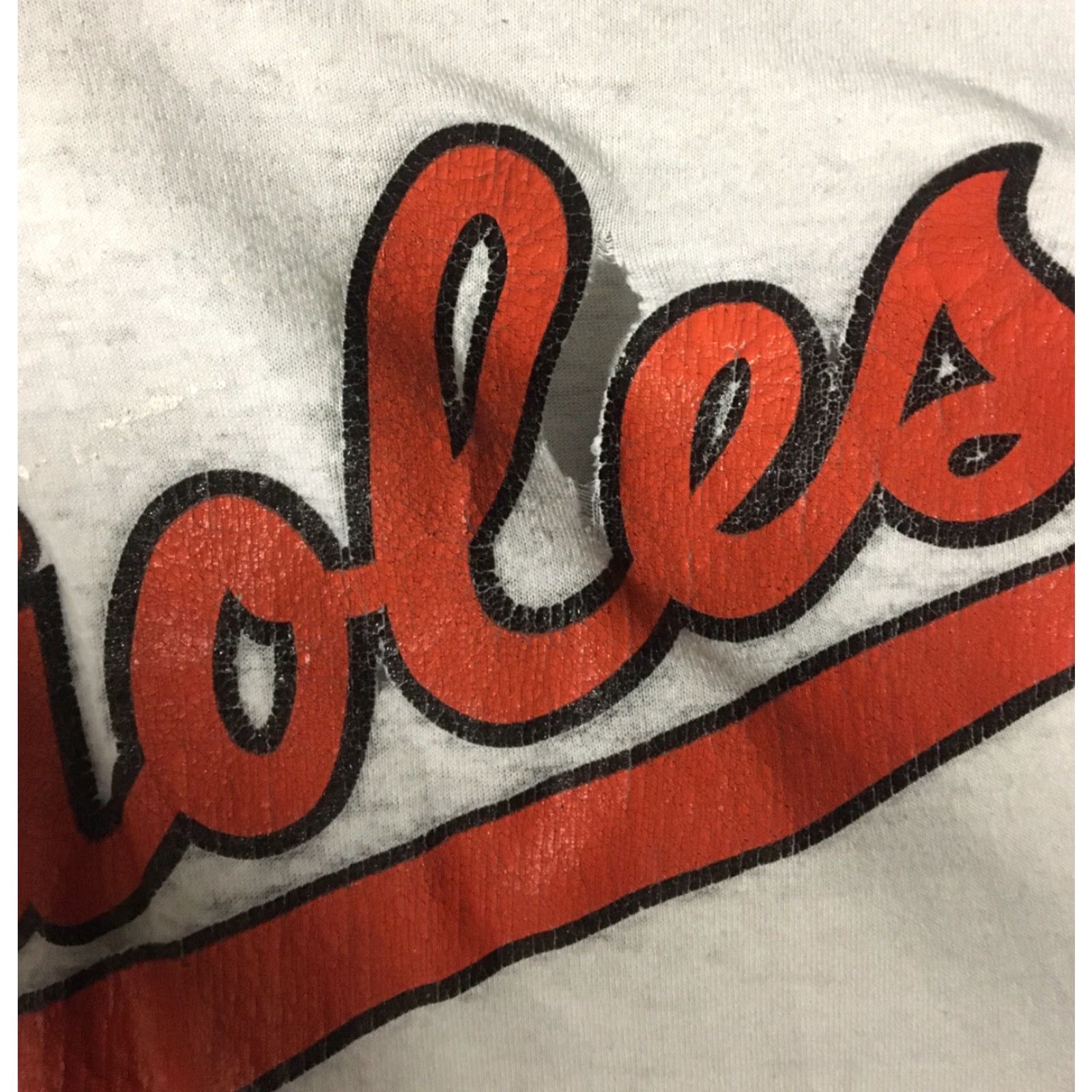 Russell Athletic VINTAGE Baltimore Orioles Russell Athletic Shirt M Baseball Grunge 90s Distressed White USA USA Maryland 70s 80s Punk Retro Rock Sports University NS Size US M / EU 48-50 / 2 - 3 Thumbnail