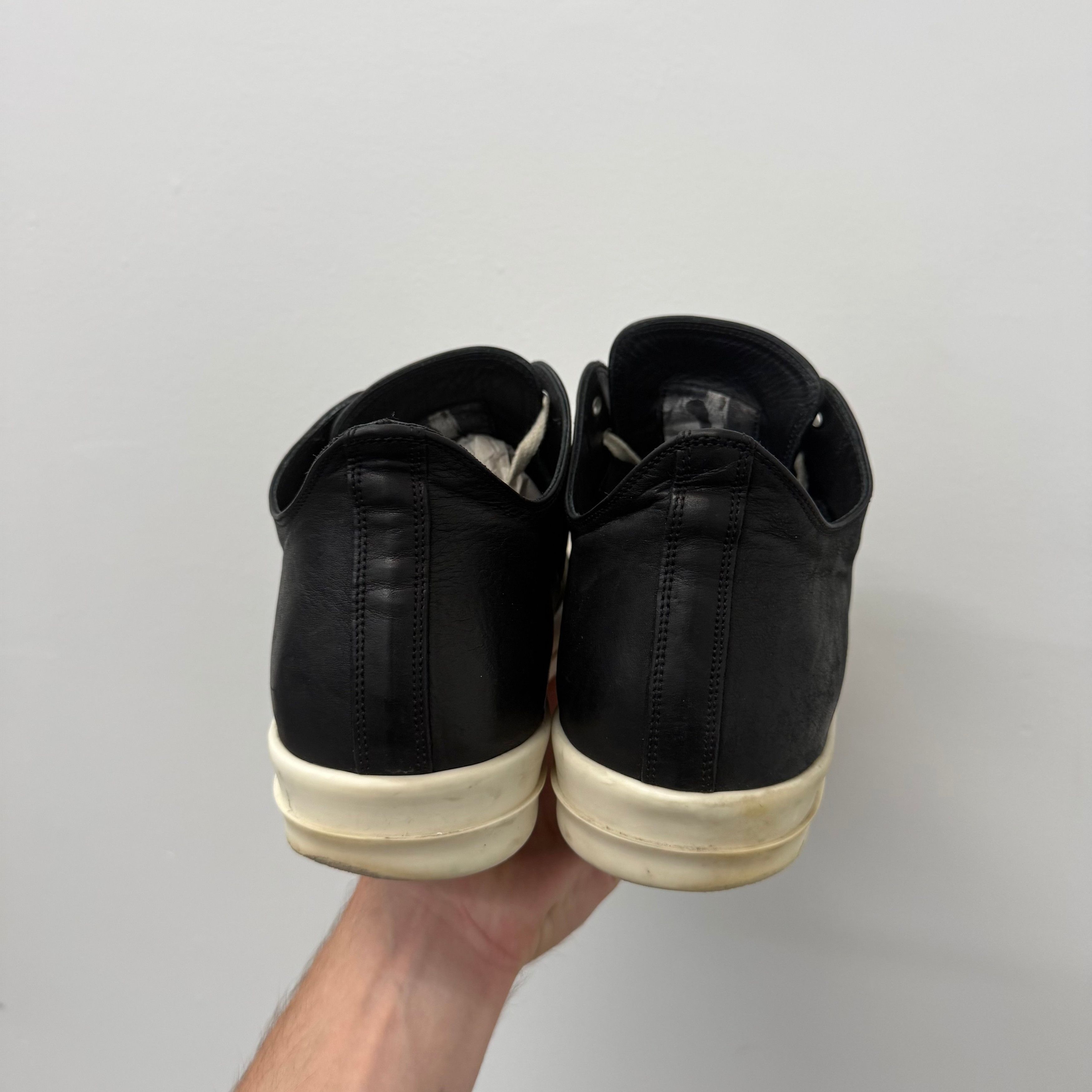 Rick Owens Rick Owens Mainline Ramone Leather Sneakers - Size 45 Size US 12 / EU 45 - 3 Thumbnail