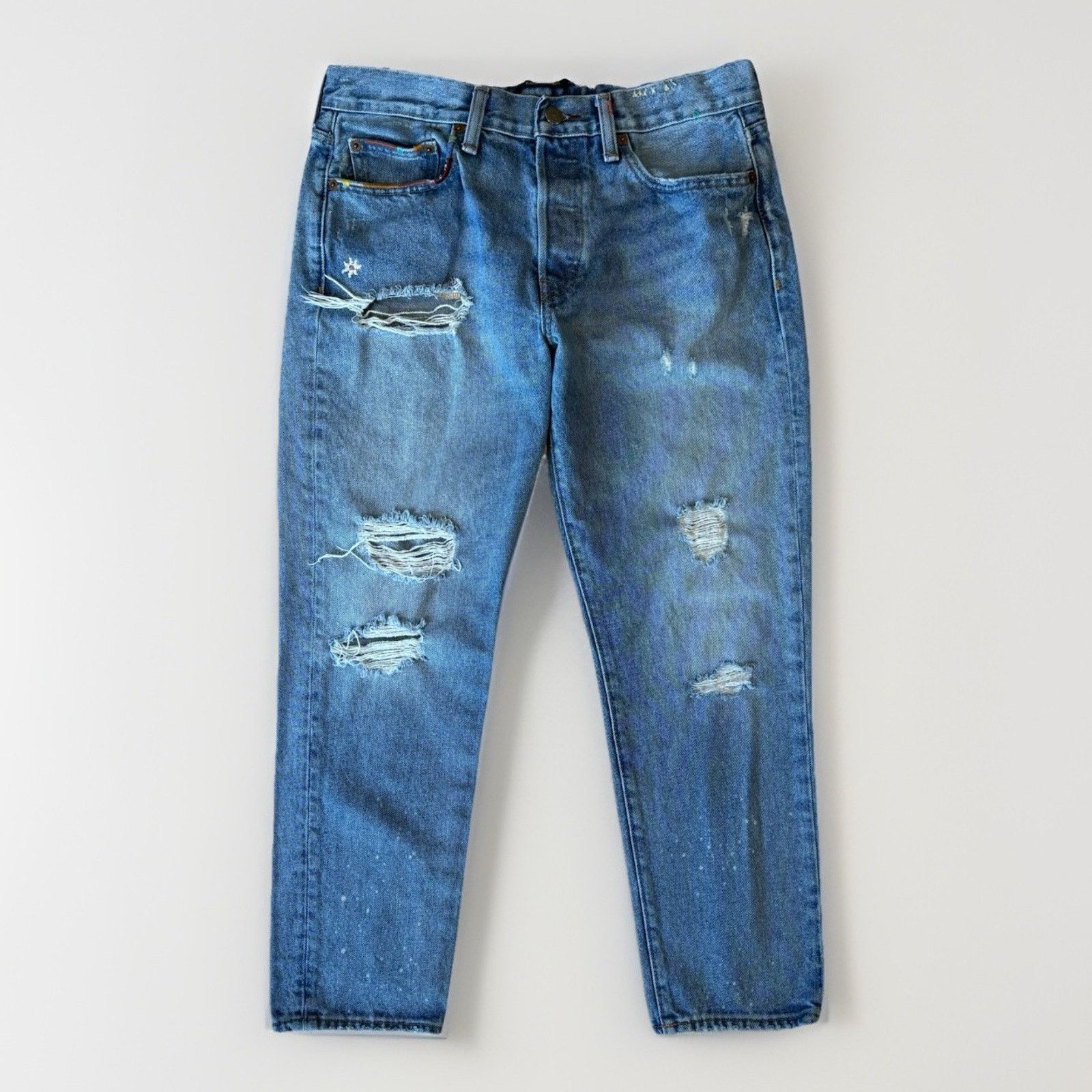Polo Ralph Lauren Polo Ralph Lauren Jeans Women's 30 Blue Avery Boyfriend Size 30" / US 8 / IT 44 - 1 Thumbnail