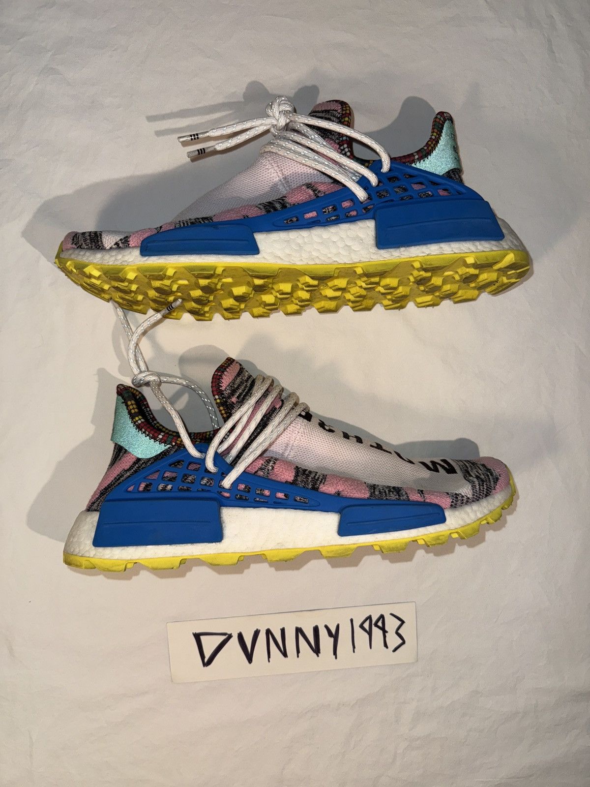 Adidas × Pharrell NMD Hu “MOTH3R” Size US 12 / EU 45 - 5 Thumbnail