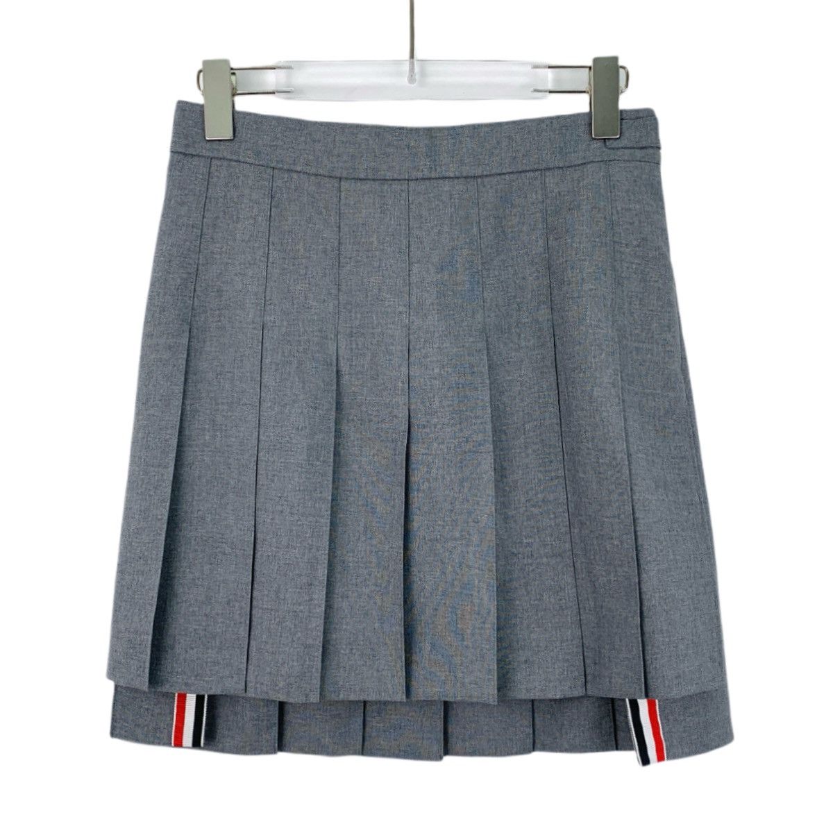 Thom Browne Thom Browne Grey Wool Casual Pleated Skir K26WX Size 27" / US 4 / IT 40 - 1 Thumbnail