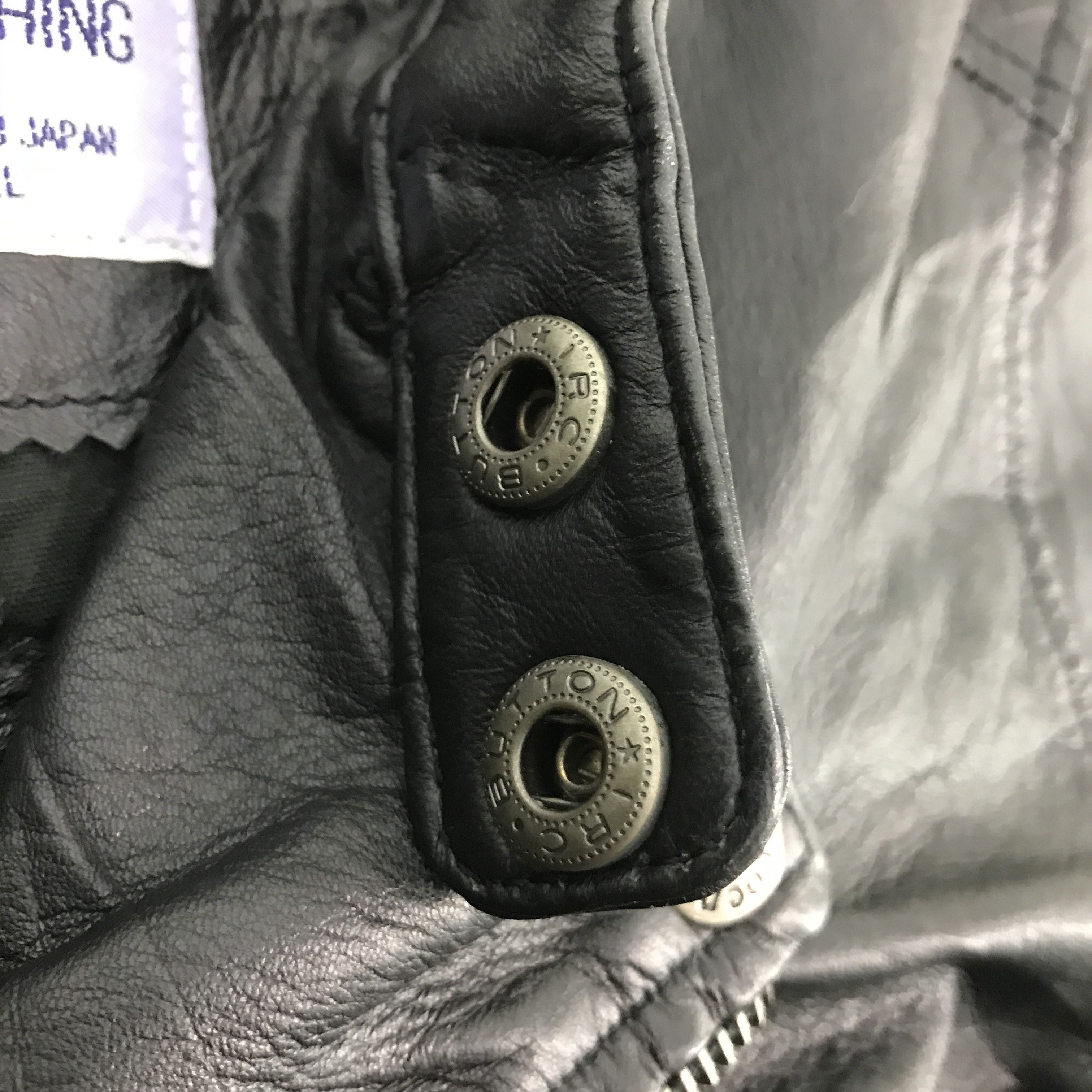 14th Addiction × If Six Was Nine × Japanese Brand COEN JAPAN DESIGN DOUBLE COLLAR LEATHER JACKET Size US XS / EU 42 / 0 - 7 Thumbnail