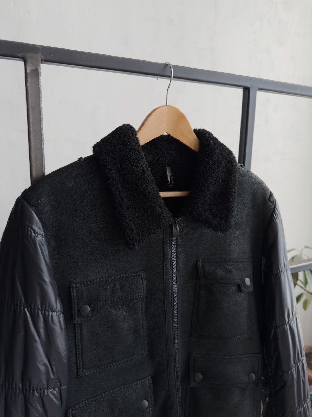 Dior Dior Leather Shearling Jacket FW07 Navigate Hedi Slimane Size US L / EU 52-54 / 3 - 7 Thumbnail