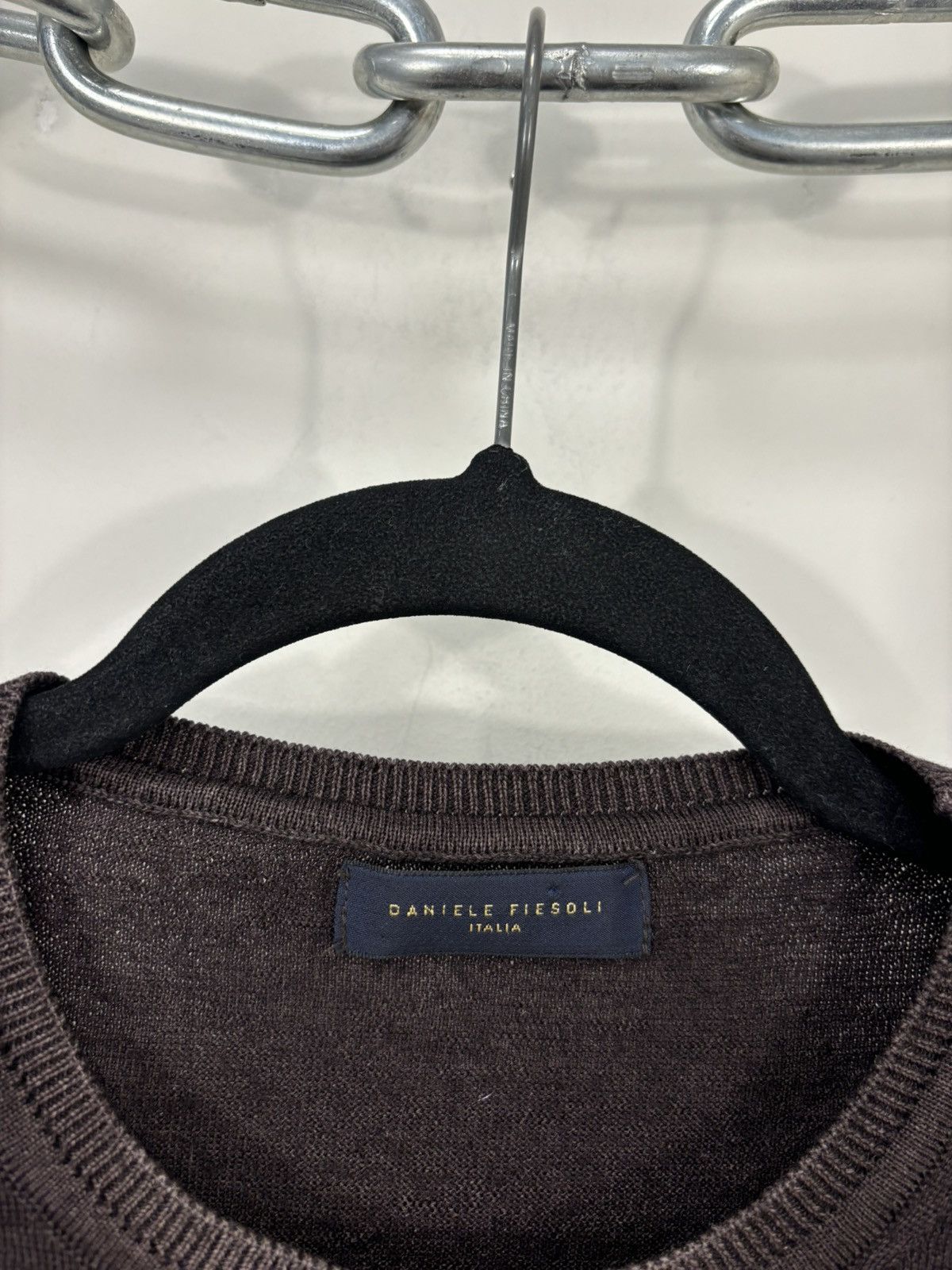 Daniele Fiesoli Daniele Fiesoli Men’s Burgundy Brown Luxury Wool Sweater Size US M / EU 48-50 / 2 - 9 Thumbnail