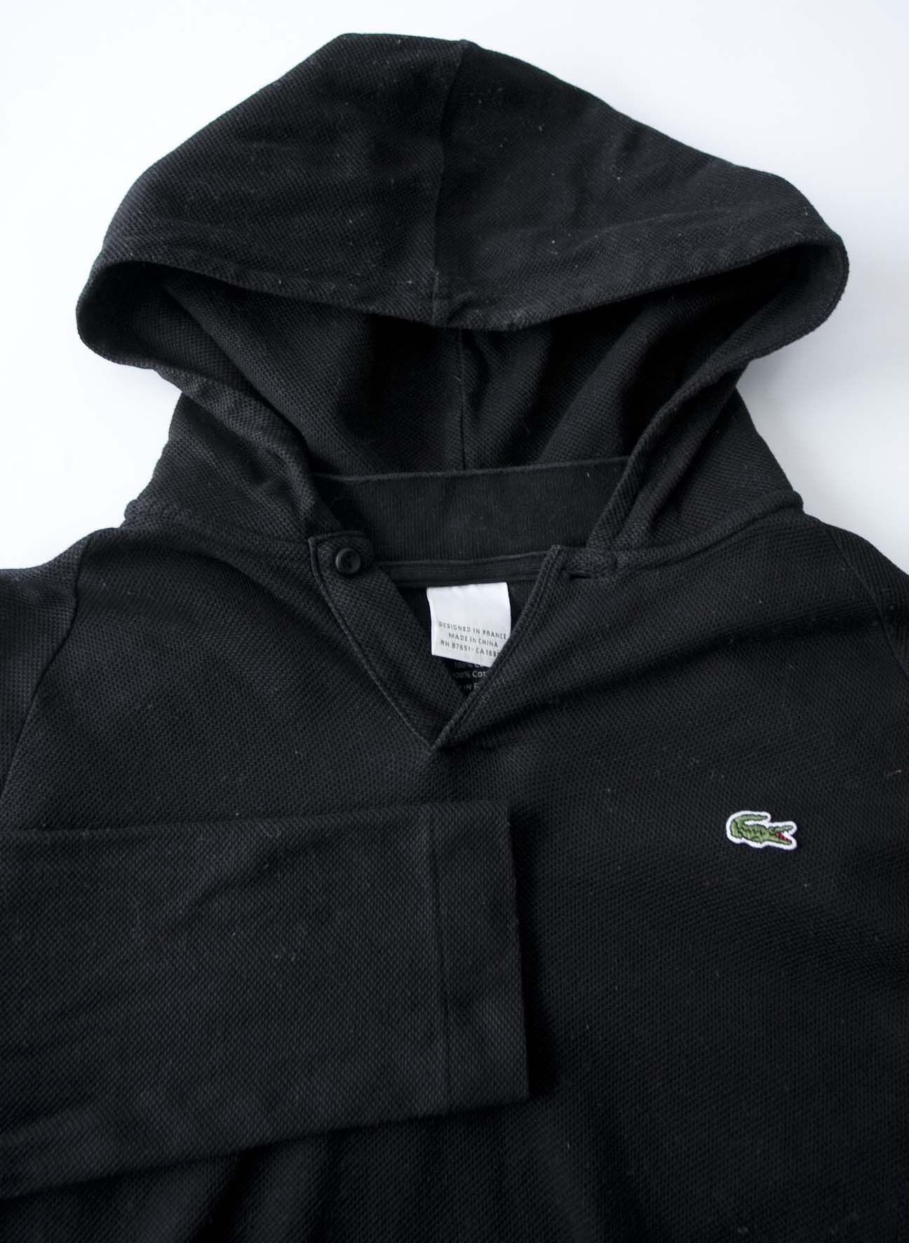 Lacoste Lacoste Hoodie Pique Black Size 3/S Size US S / EU 44-46 / 1 - 1 Thumbnail