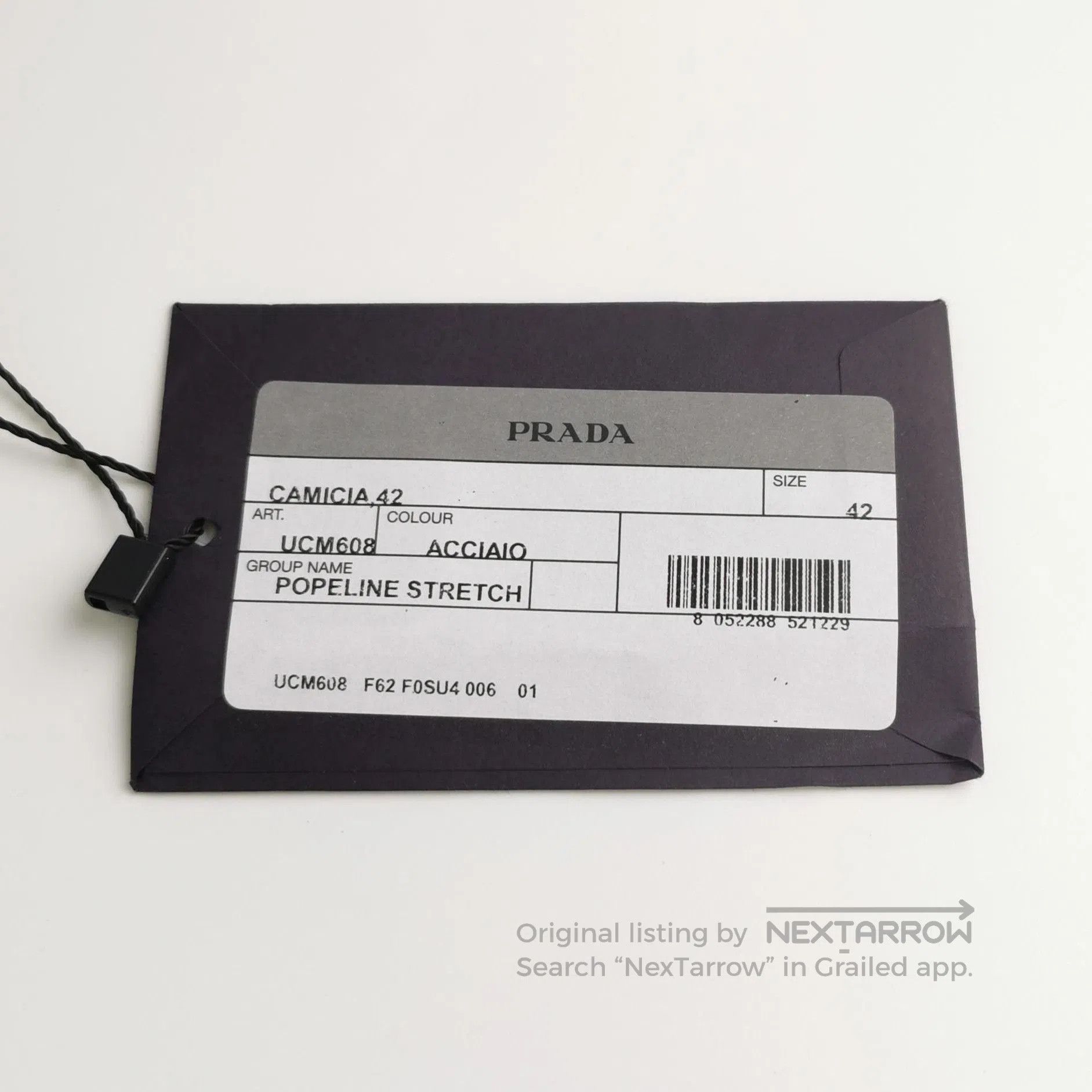 Prada Prada Gray Cotton Long Sleeve Shirt . Size L / US 10 / IT 46 - 3 Thumbnail