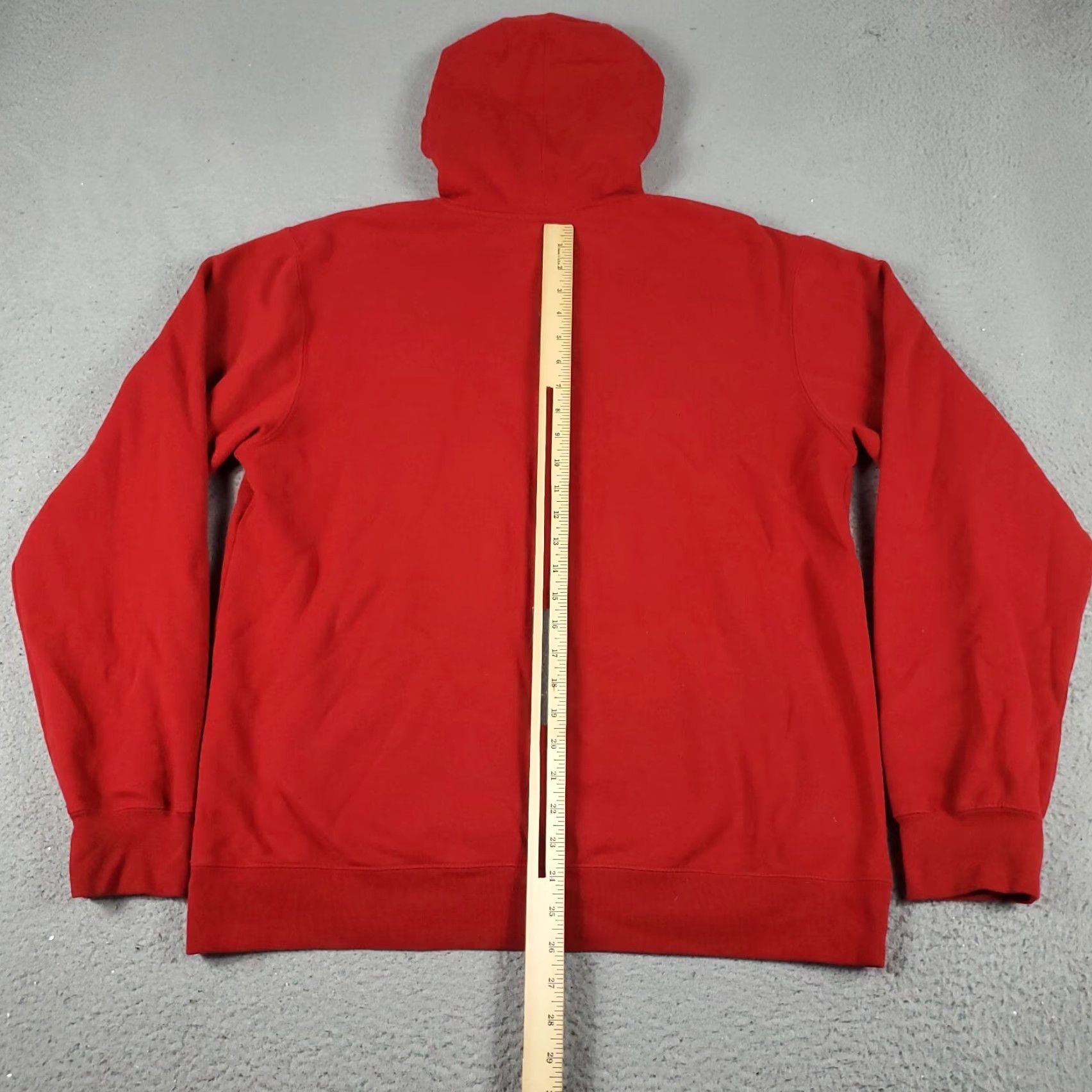 Adidas Adidas Hoodie Mens Medium Red Pullover Knit Sweatshirt with Logo, Mock Neck, Drawstring, Pockets, All Seasons, Sports, Casual, Regular Fit Size US M / EU 48-50 / 2 - 7 Thumbnail