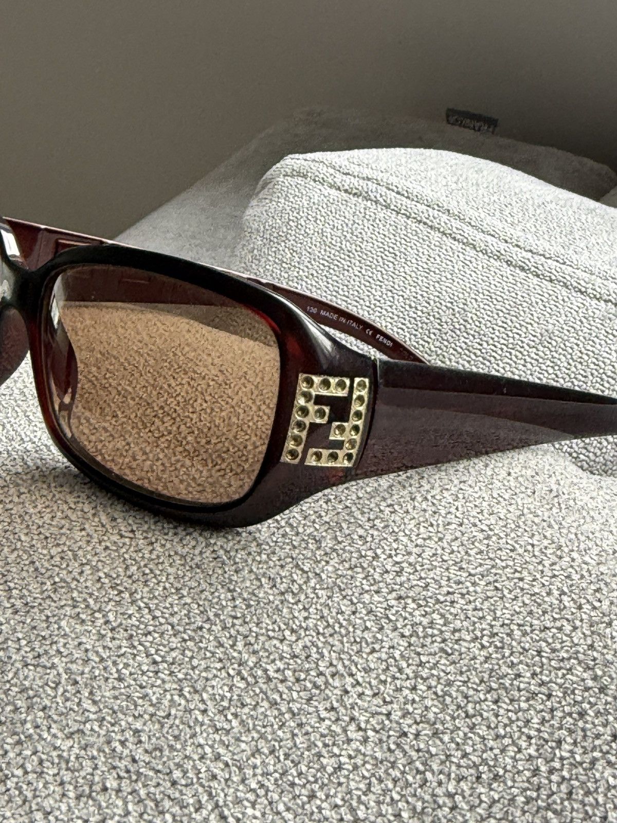 Fendi Vintage Fendi Brown Sunglasses Size ONE SIZE - 4 Thumbnail