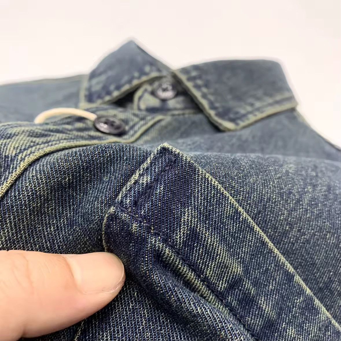 Vintage Denim Vintage Retro Style Blue Streetwear Jacket Size US L / EU 52-54 / 3 - 7 Thumbnail